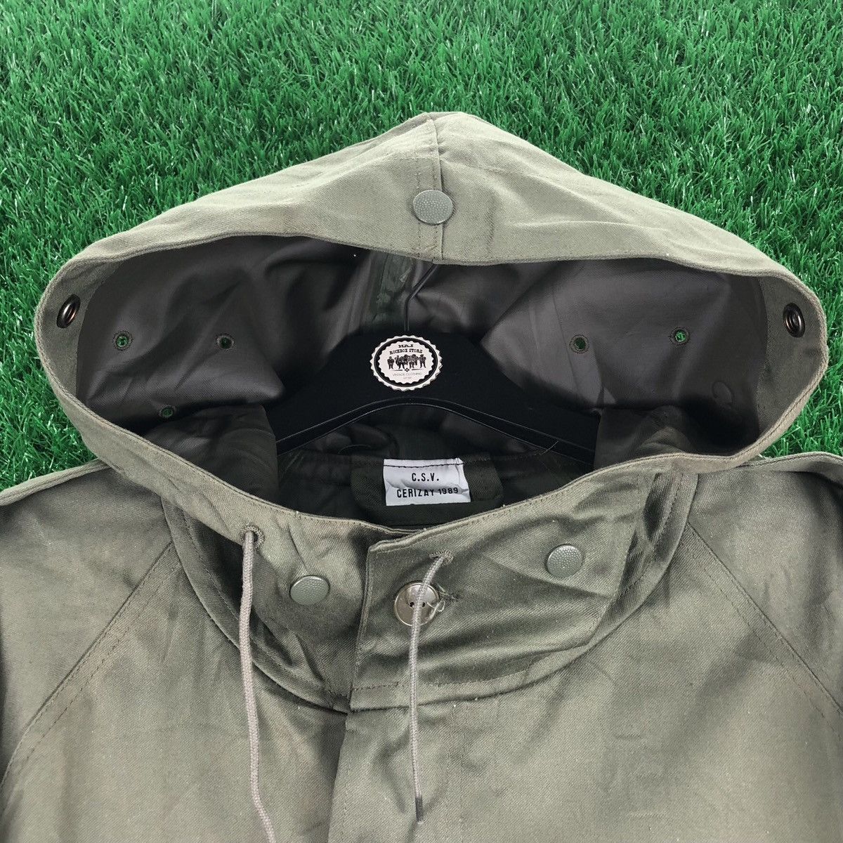 Uniform Wares Vintage 80's French Military OG Parka Jacket Issue Size US XL / EU 56 / 4 - 7 Thumbnail