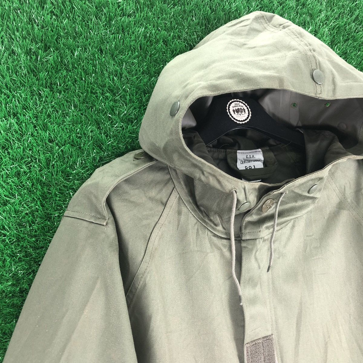 Uniform Wares Vintage 80's French Military OG Parka Jacket Issue Size US XL / EU 56 / 4 - 2 Thumbnail
