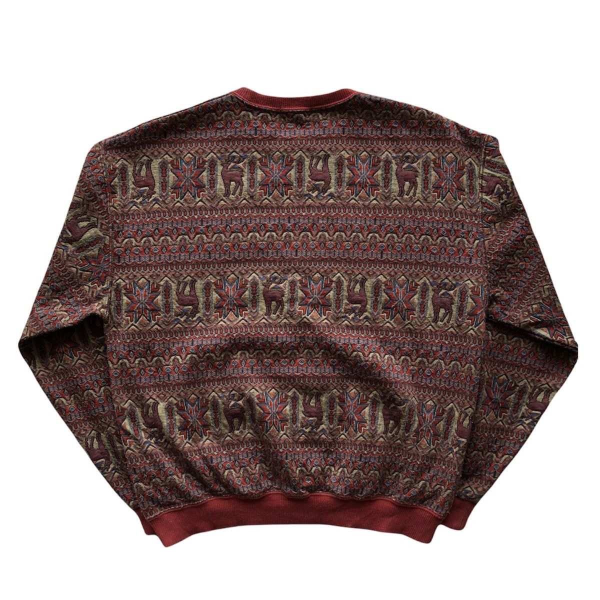 Japanese Brand Vintage 80's Sweatshirt Native 3D Textured by Tricot Jetais Size US S / EU 44-46 / 1 - 5 Thumbnail