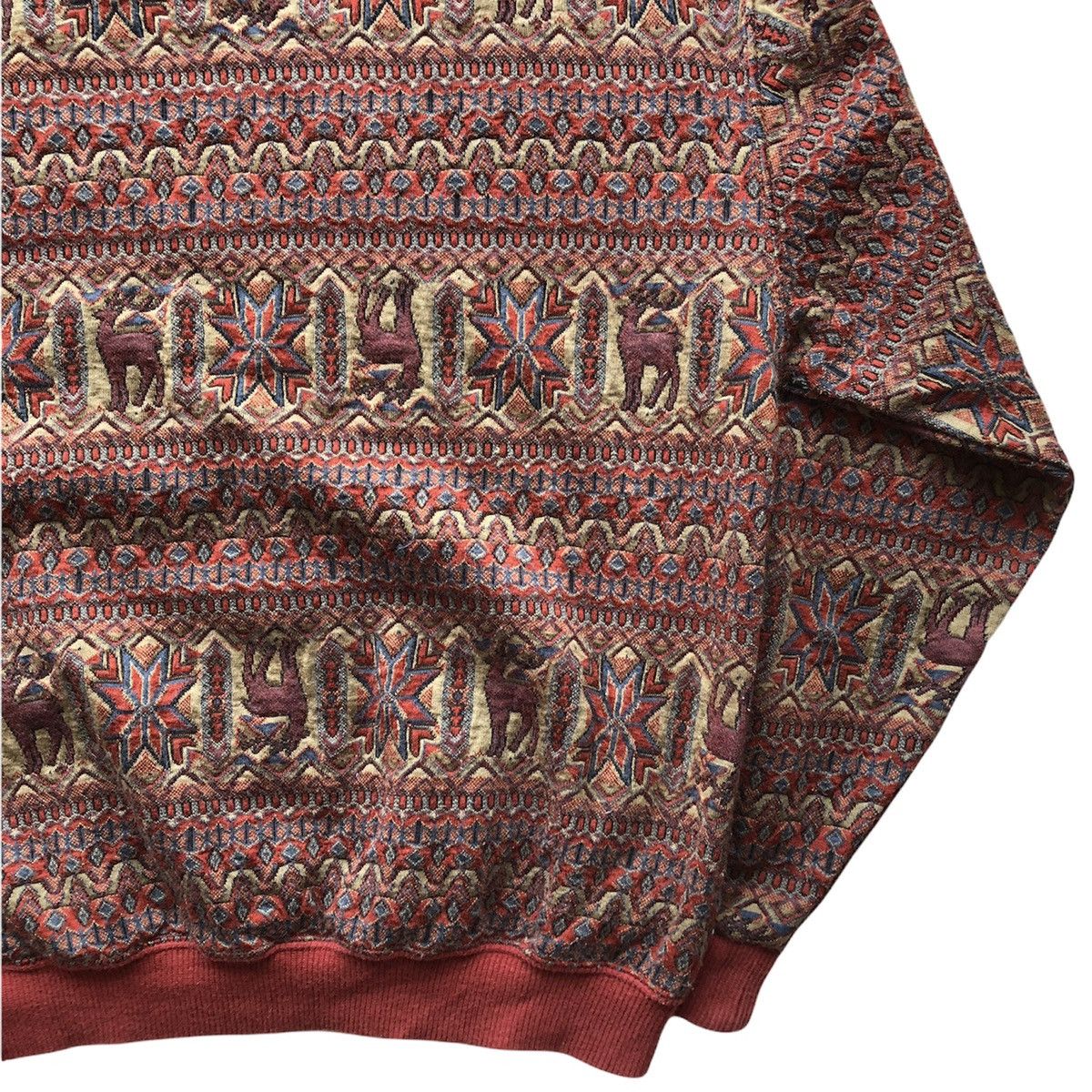 Japanese Brand Vintage 80's Sweatshirt Native 3D Textured by Tricot Jetais Size US S / EU 44-46 / 1 - 7 Thumbnail