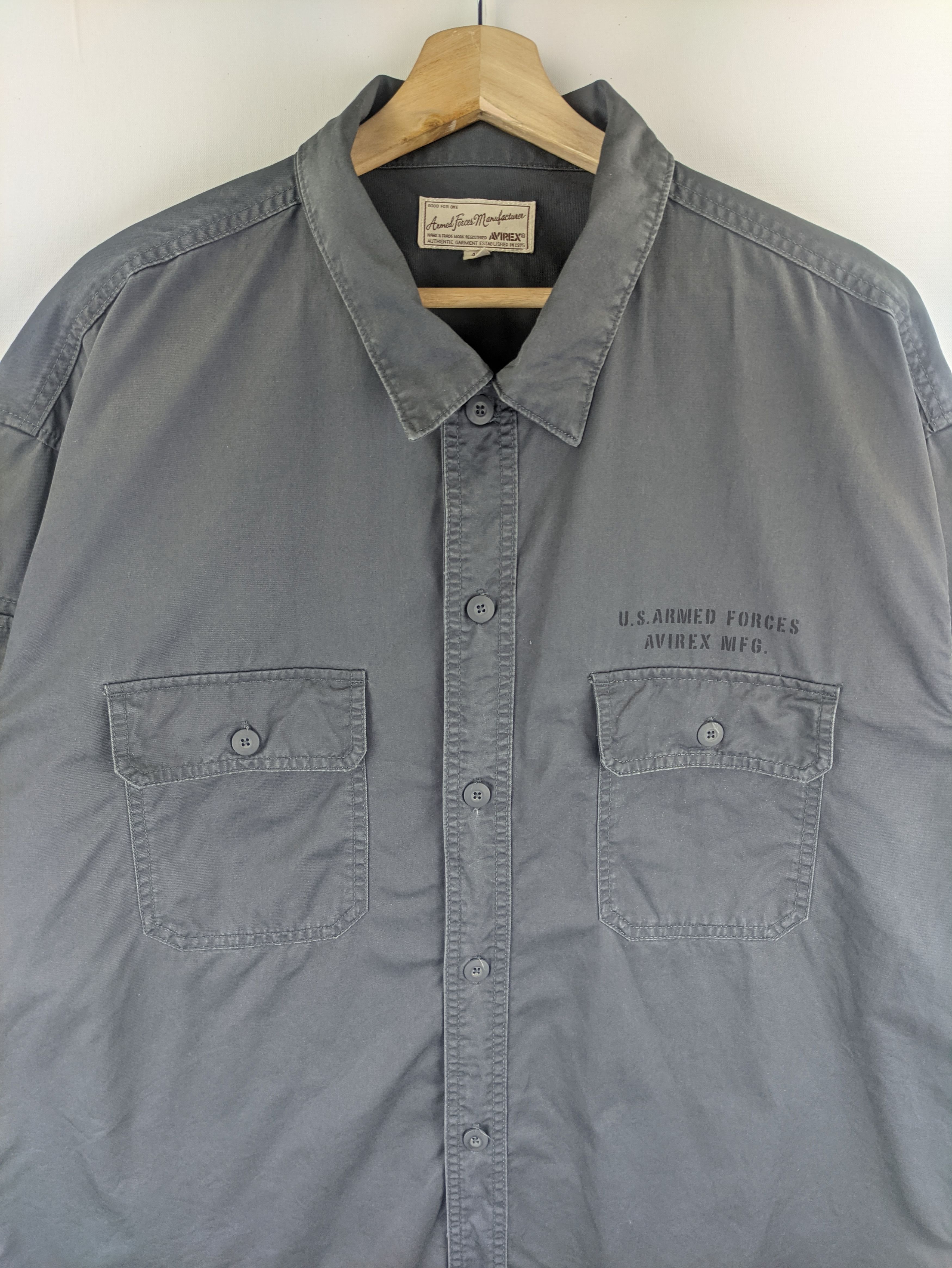 Avirex Steals🔥Vintage Avirex Shirt Button Up Oversized Size US XXL / EU 58 / 5 - 6 Thumbnail