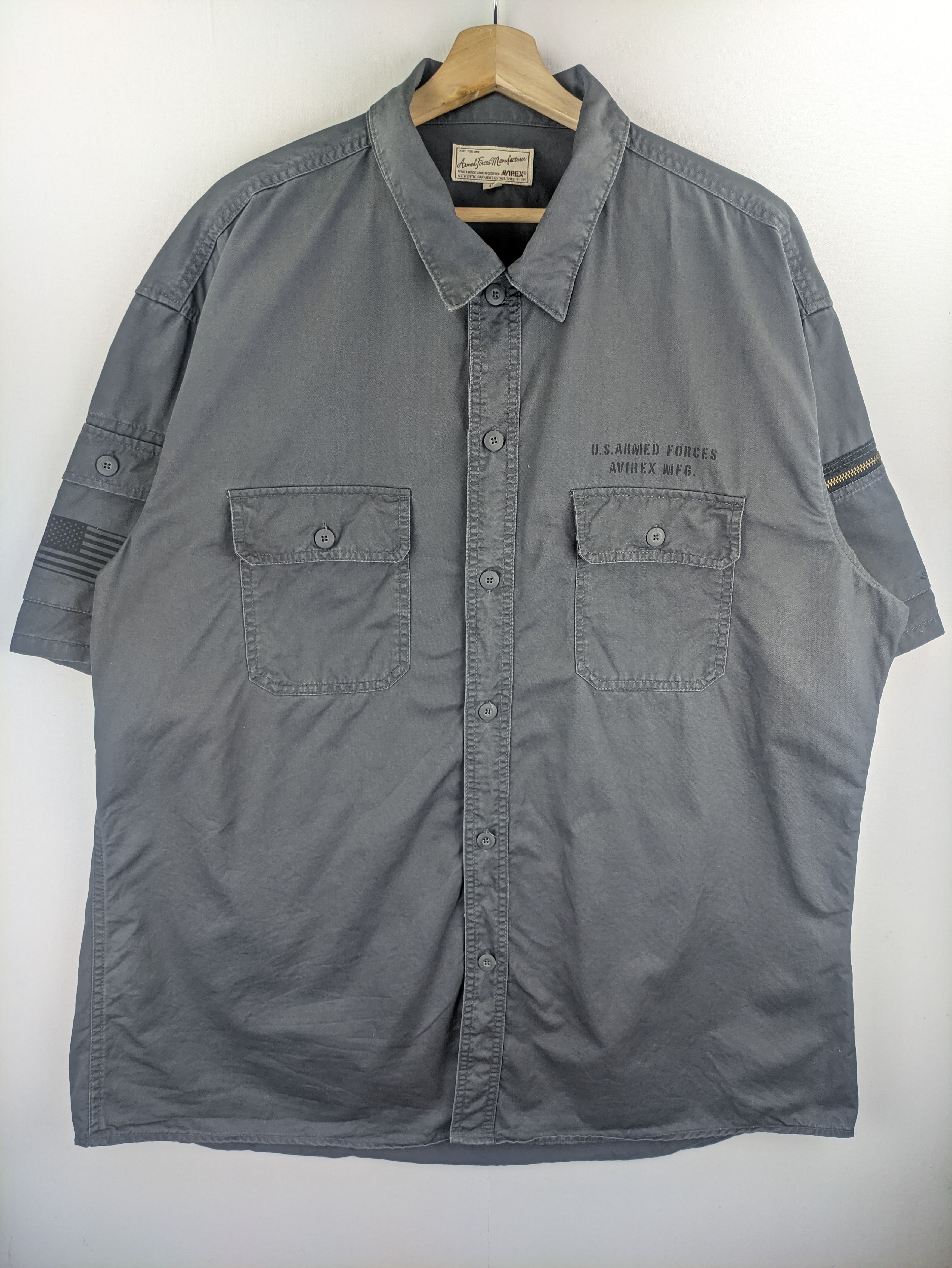 Avirex Steals🔥Vintage Avirex Shirt Button Up Oversized Size US XXL / EU 58 / 5 - 1 Thumbnail