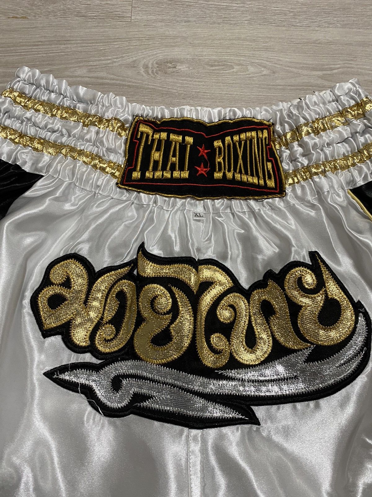 Japanese Brand Vintage Muai Thai Boxing shorts sz 36-38” Size US 38 / EU 54 - 2 Thumbnail