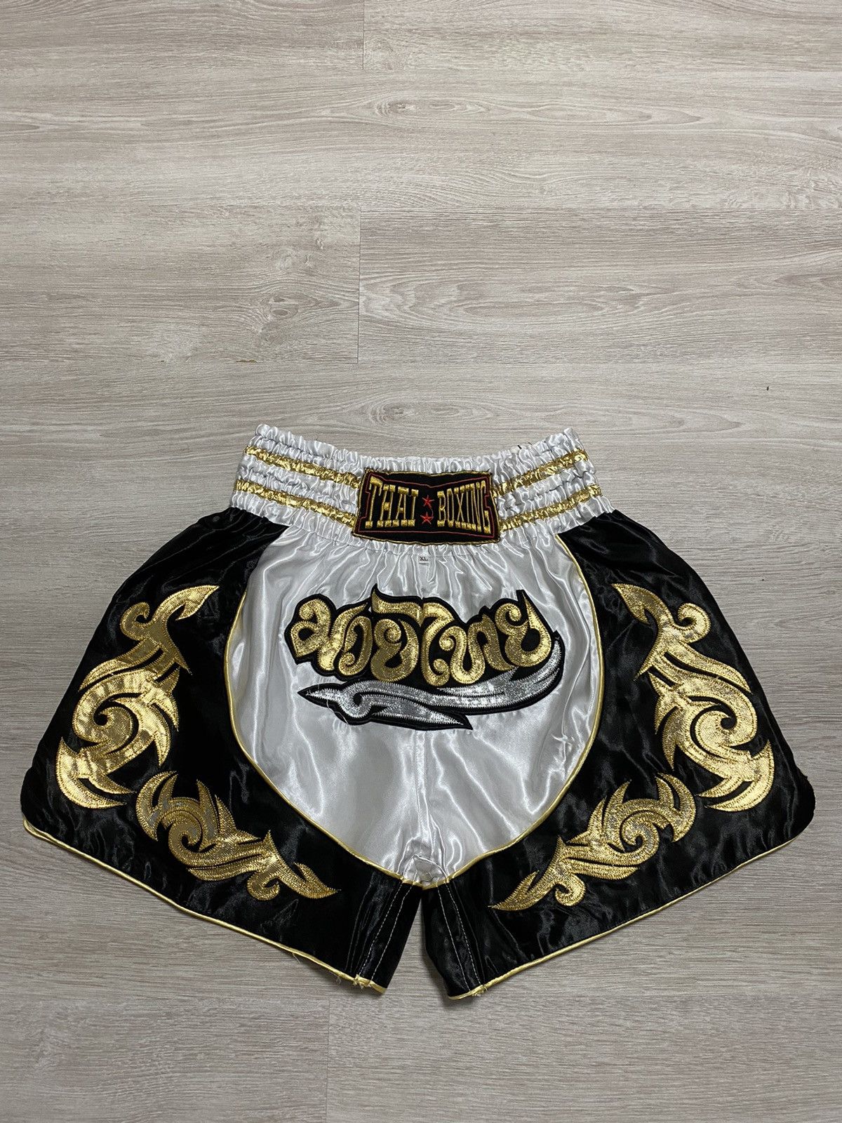 Japanese Brand Vintage Muai Thai Boxing shorts sz 36-38” Size US 38 / EU 54 - 1 Thumbnail