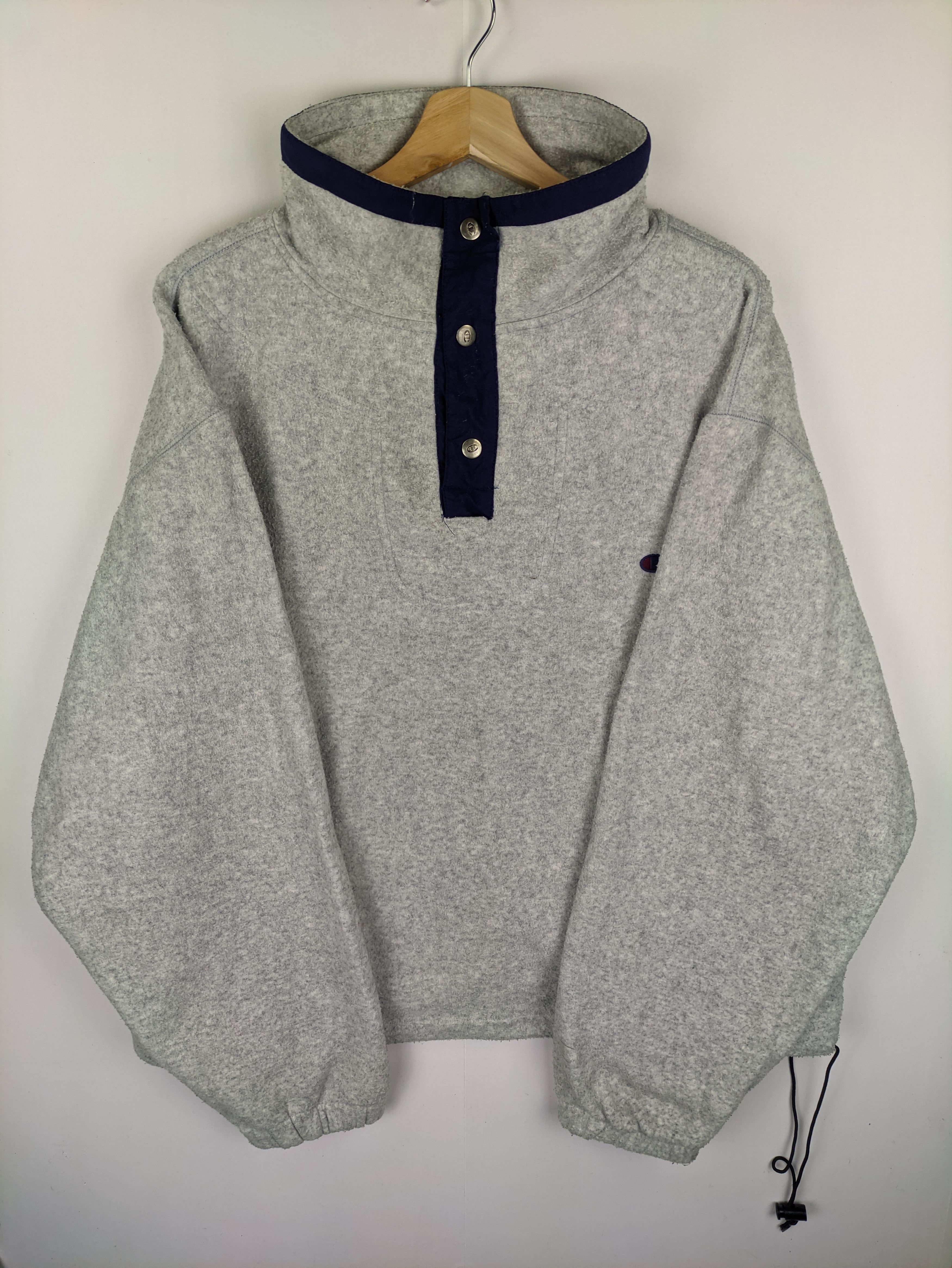 Champion Steals🔥Vintage Champion Fleece T-Snap Button Size US XL / EU 56 / 4 - 5 Thumbnail