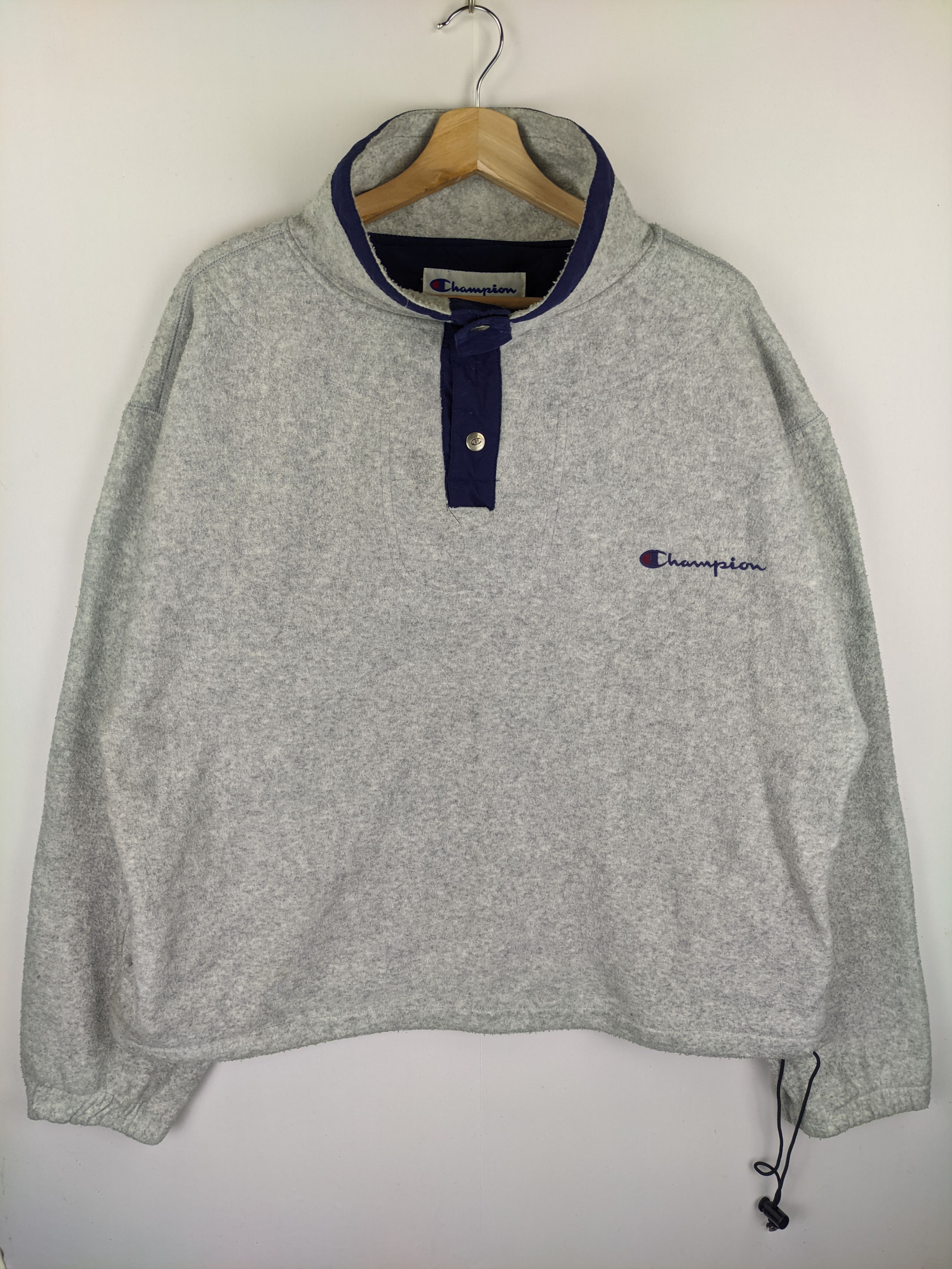 Champion Steals🔥Vintage Champion Fleece T-Snap Button Size US XL / EU 56 / 4 - 1 Thumbnail
