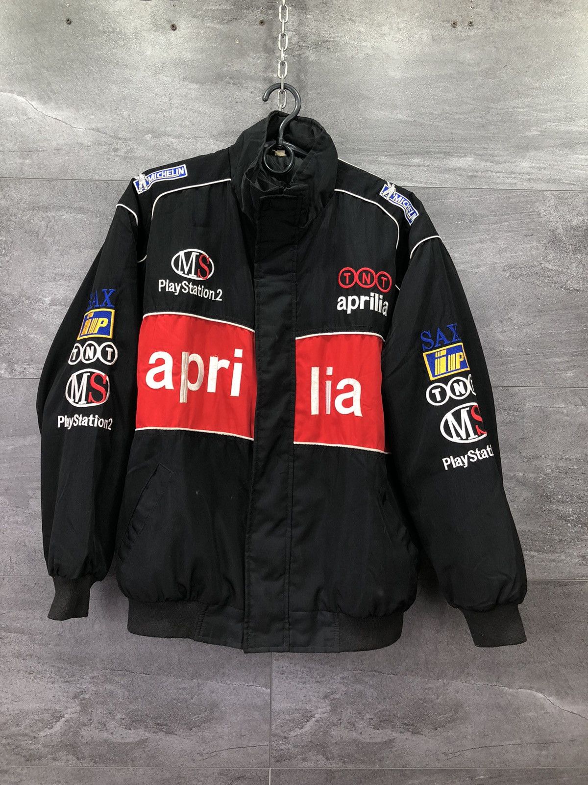 Avant Garde Vintage APRILIA Motorsports Racing Team Bomber Jacket size ...