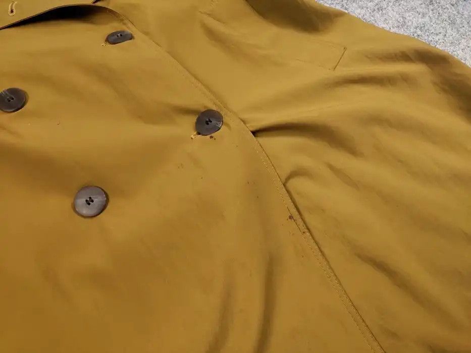 Christian Dior Monsieur Vintage 90's Christian Dior Yellow Gold Trench Coat Jacket Size M / US 6-8 / IT 42-44 - 9 Thumbnail