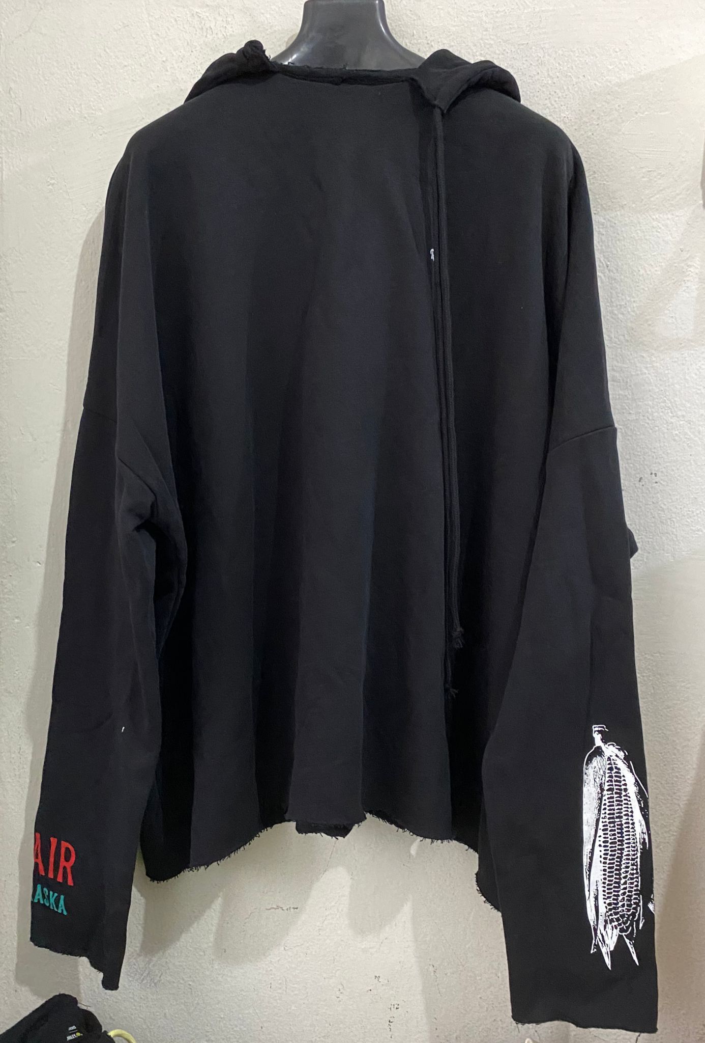 Raf Simons Raf Simons Graphic Printed Drawstring Hoodie - Black Size US S / EU 44-46 / 1 - 3 Thumbnail
