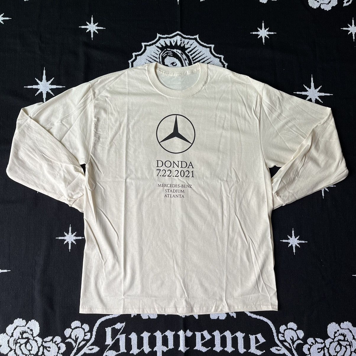 Tシャツ・カットソー Kanye West DONDA Atlanta Listening Event L/S T-shirt White DONDA Atlanta Listening Event Kanye West L/S T-Shirt (DOND
