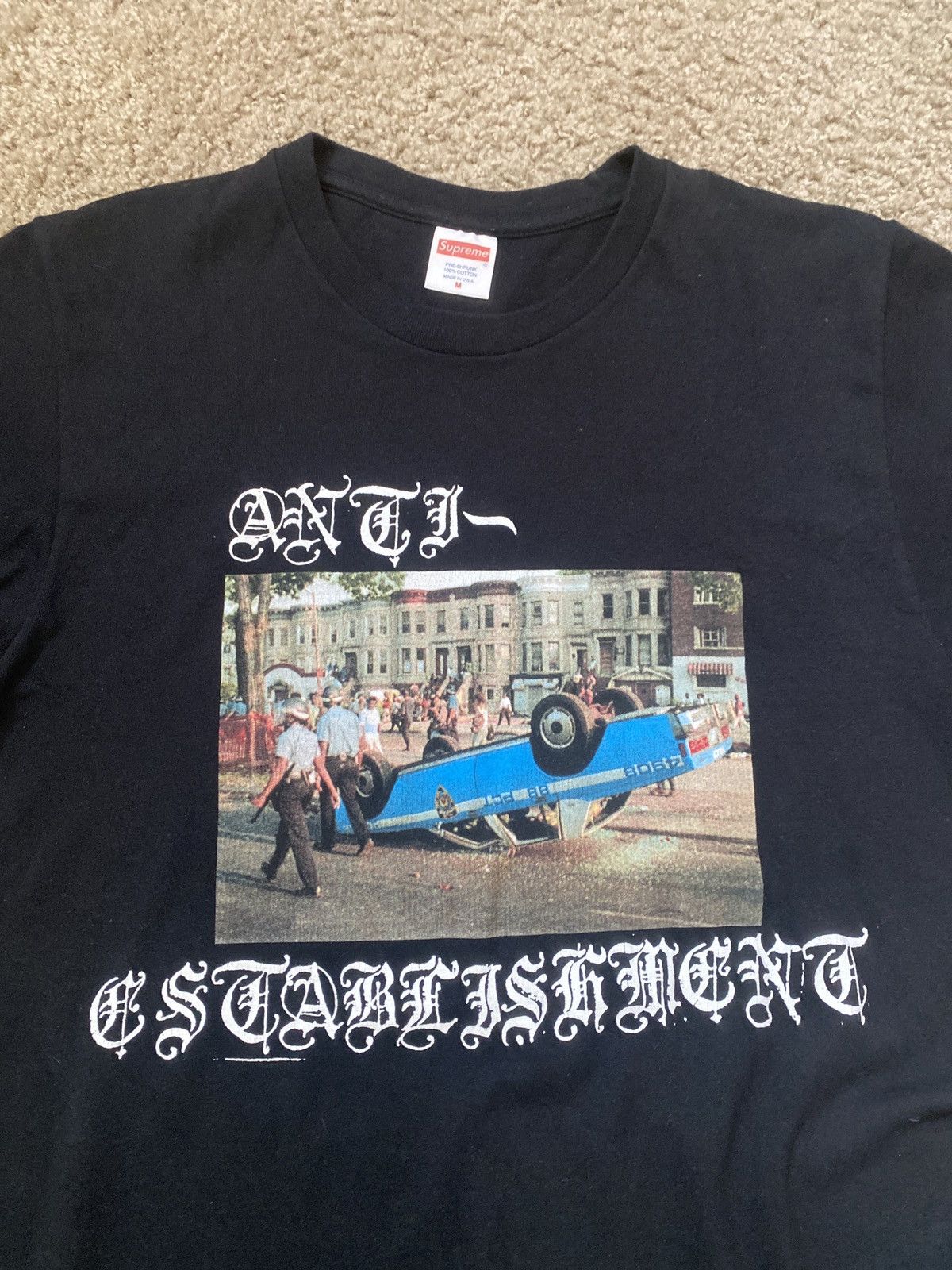 Supreme Supreme Anti Establishment T-Shirt FW13 Size US M / EU 48-50 / 2 - 2 Thumbnail