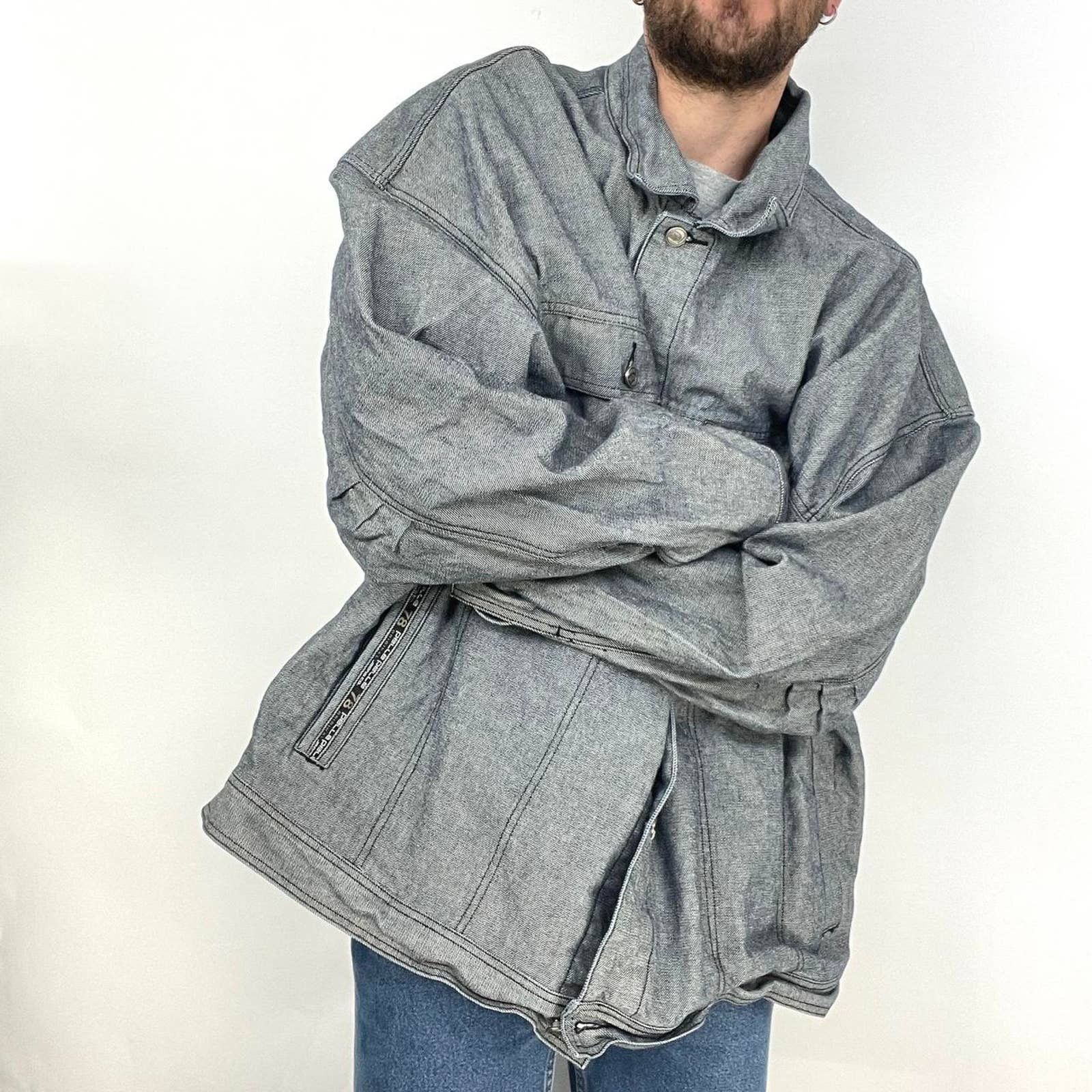Pelle Pelle Jeans Vintage Pelle Pelle Denim Jacket Size 4XL Grailed
