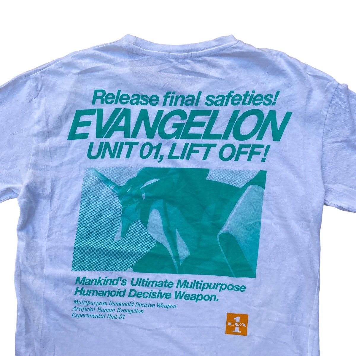 Anime × Japanese Brand × Vintage Evangelion Unit 01, Lift Off! Rare Anime Shirt. #Z Size US M / EU 48-50 / 2 - 2 Thumbnail