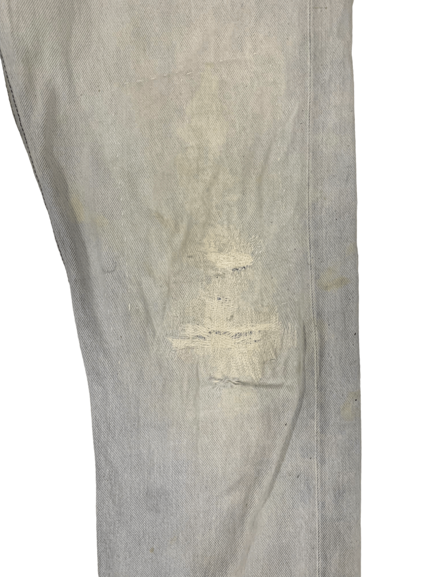 Levi's Vintage 90s Levis 501 Distressed Ripped Jeans 30x29 Size US 30 / EU 46 - 3 Thumbnail
