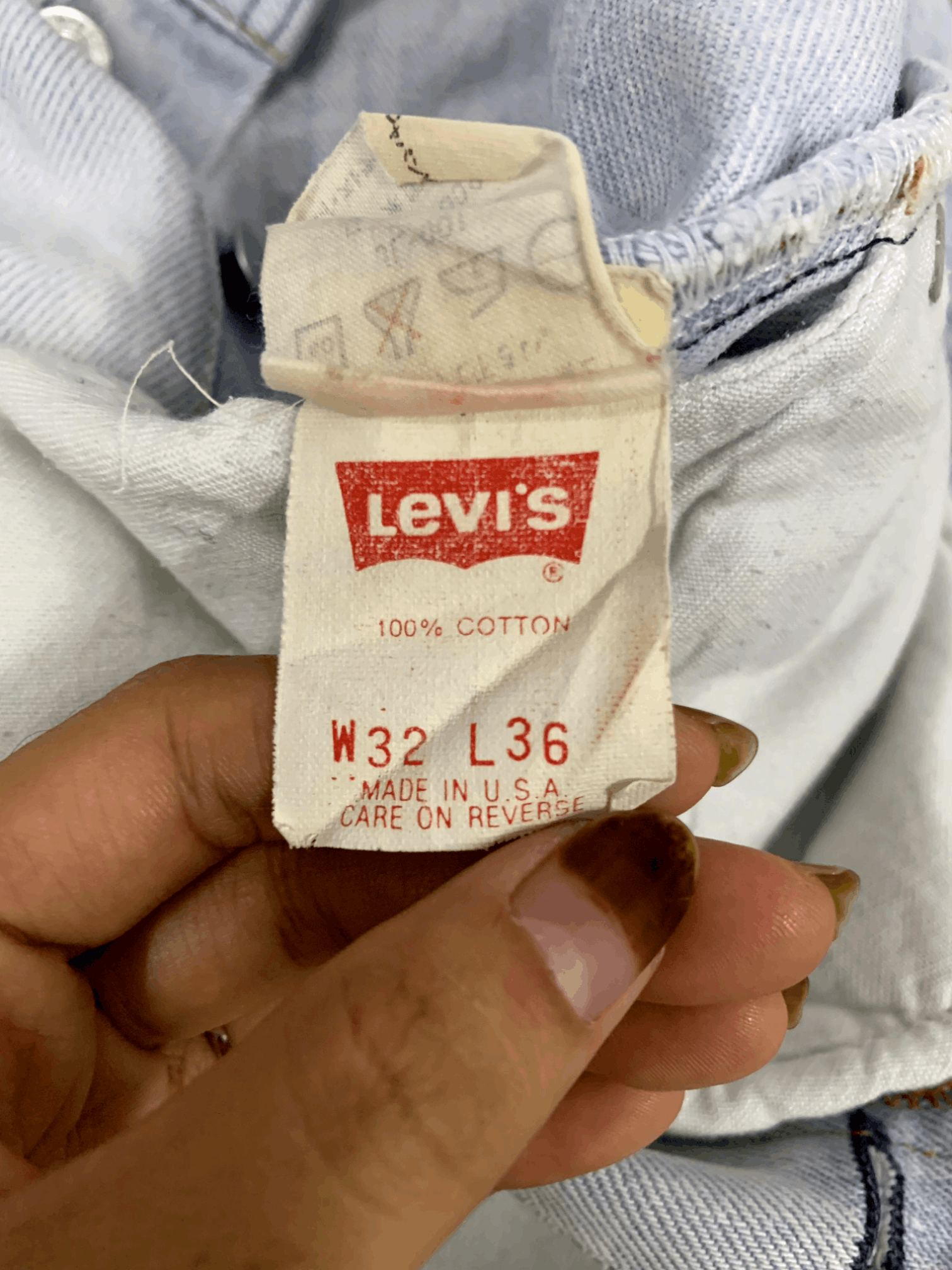 Levi's Vintage 90s Levis 501 Distressed Ripped Jeans 30x29 Size US 30 / EU 46 - 7 Thumbnail