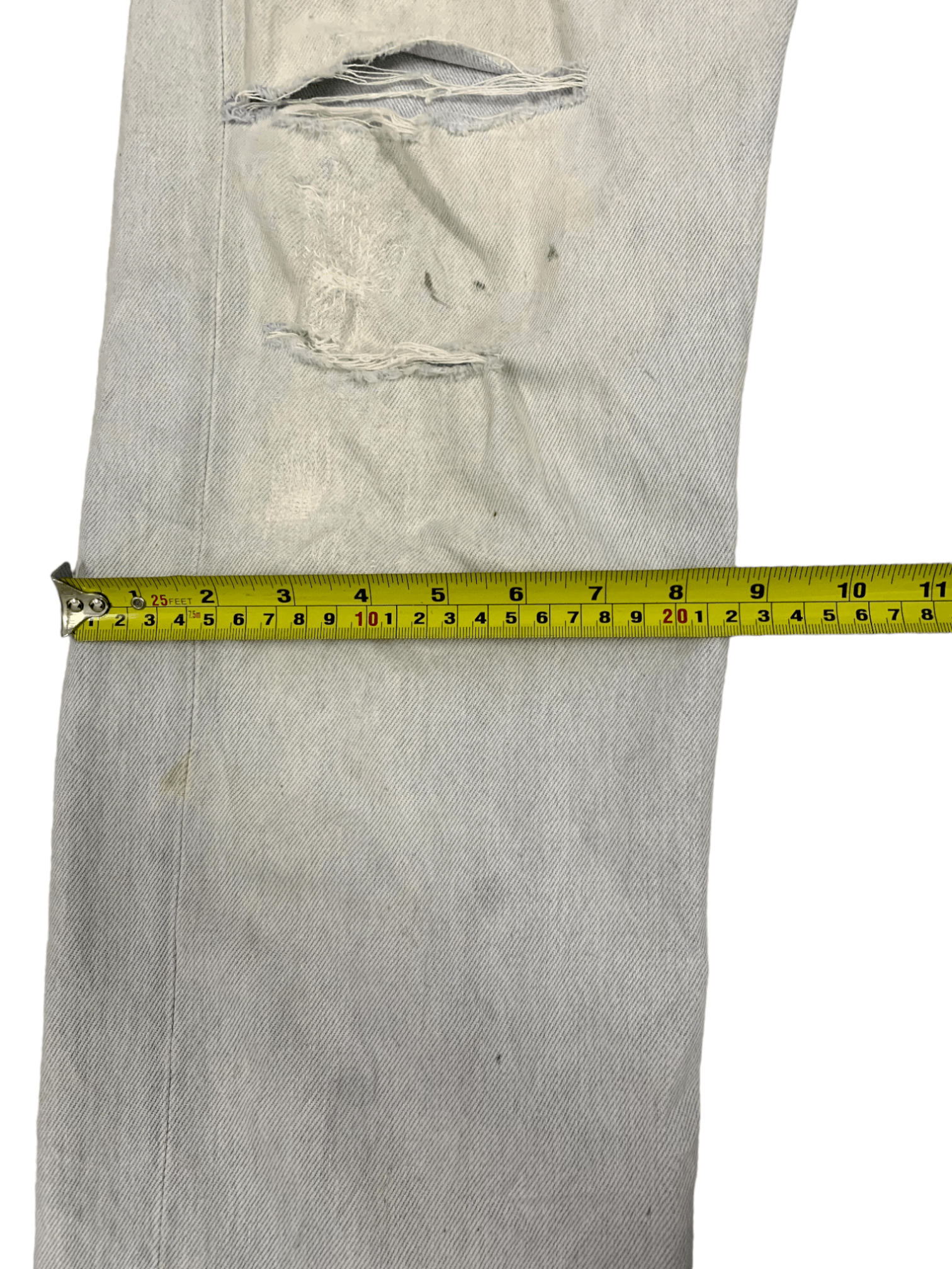 Levi's Vintage 90s Levis 501 Distressed Ripped Jeans 30x29 Size US 30 / EU 46 - 17 Thumbnail
