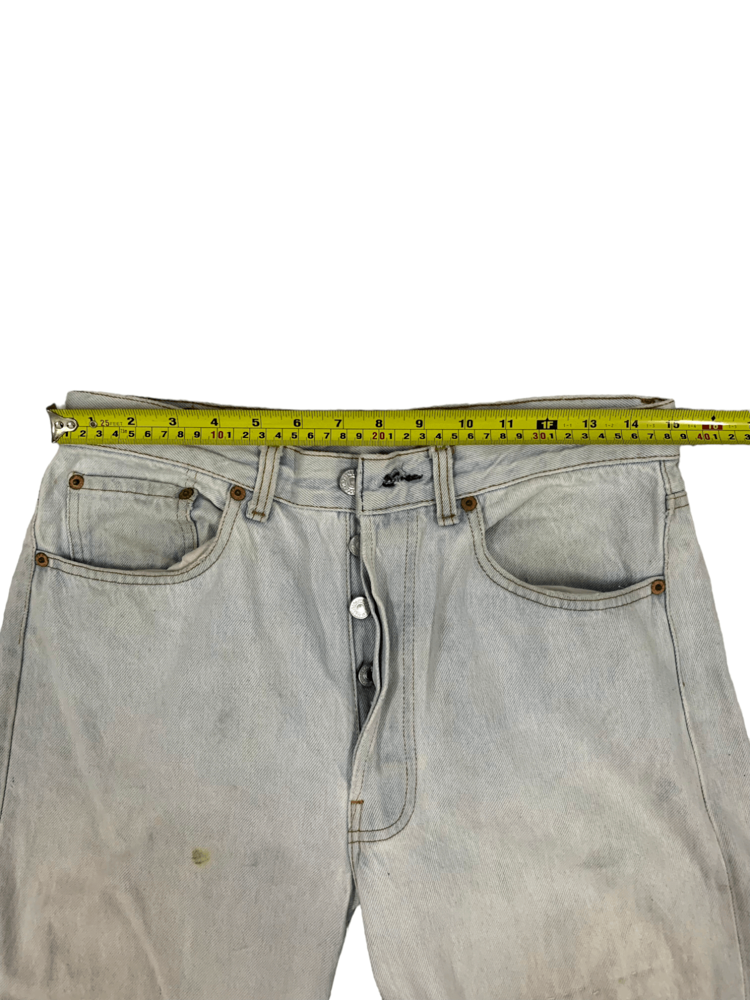 Levi's Vintage 90s Levis 501 Distressed Ripped Jeans 30x29 Size US 30 / EU 46 - 12 Thumbnail