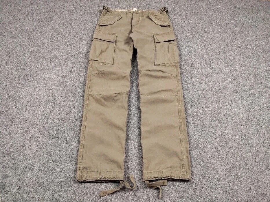 Japanese Brand Vintage Travis Scott Cargo Beige pants Streetwear Japan Size US 29 - 2 Thumbnail