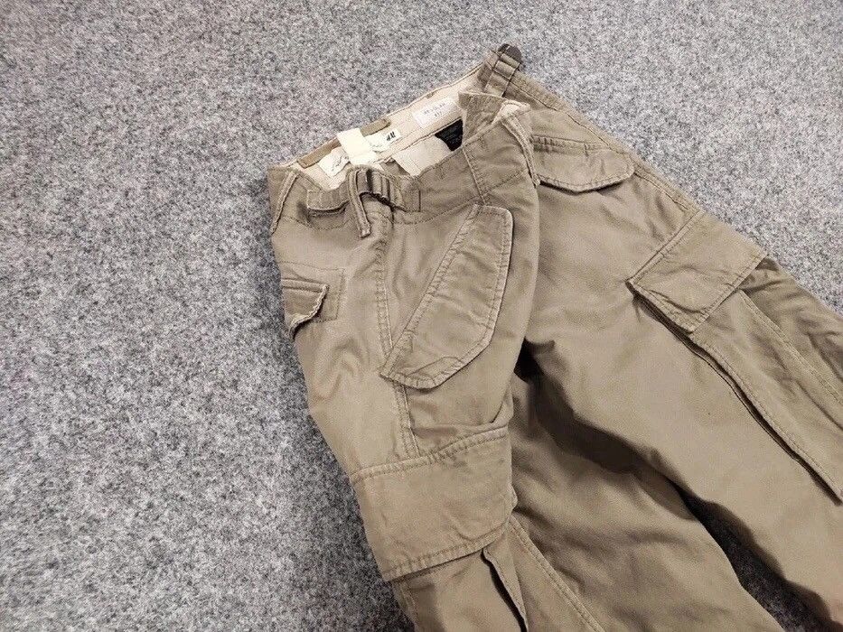 Japanese Brand Vintage Travis Scott Cargo Beige pants Streetwear Japan Size US 29 - 11 Thumbnail