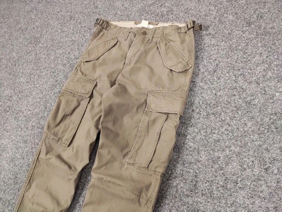 Japanese Brand Vintage Travis Scott Cargo Beige pants Streetwear Japan Size US 29 - 4 Thumbnail