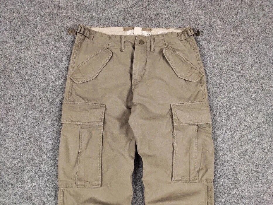 Japanese Brand Vintage Travis Scott Cargo Beige pants Streetwear Japan Size US 29 - 6 Thumbnail