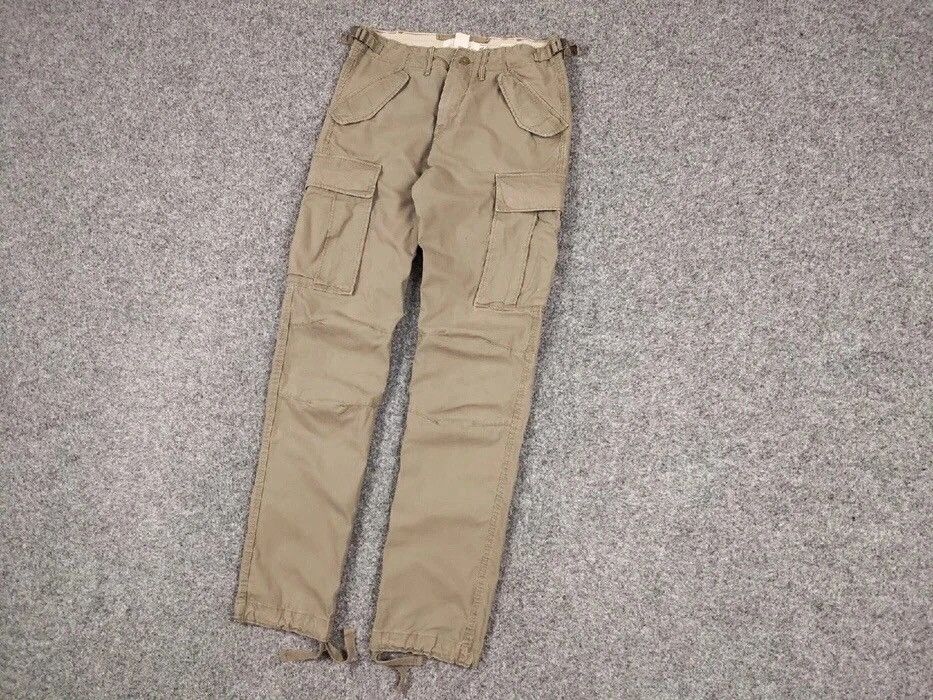 Japanese Brand Vintage Travis Scott Cargo Beige pants Streetwear Japan Size US 29 - 3 Thumbnail