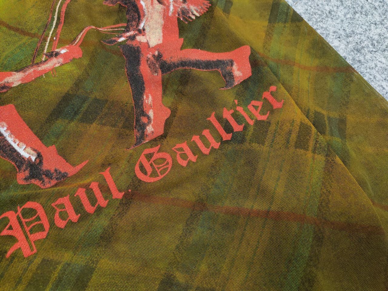 💥 New Jean Paul Gaultier long sleeve fencing print mesh top