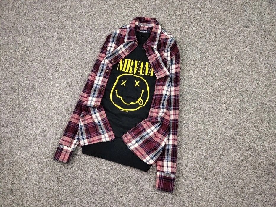 Flannel Vintage Flannel Shirt Travis Scott Style Size US L / EU 52-54 / 3 - 3 Thumbnail
