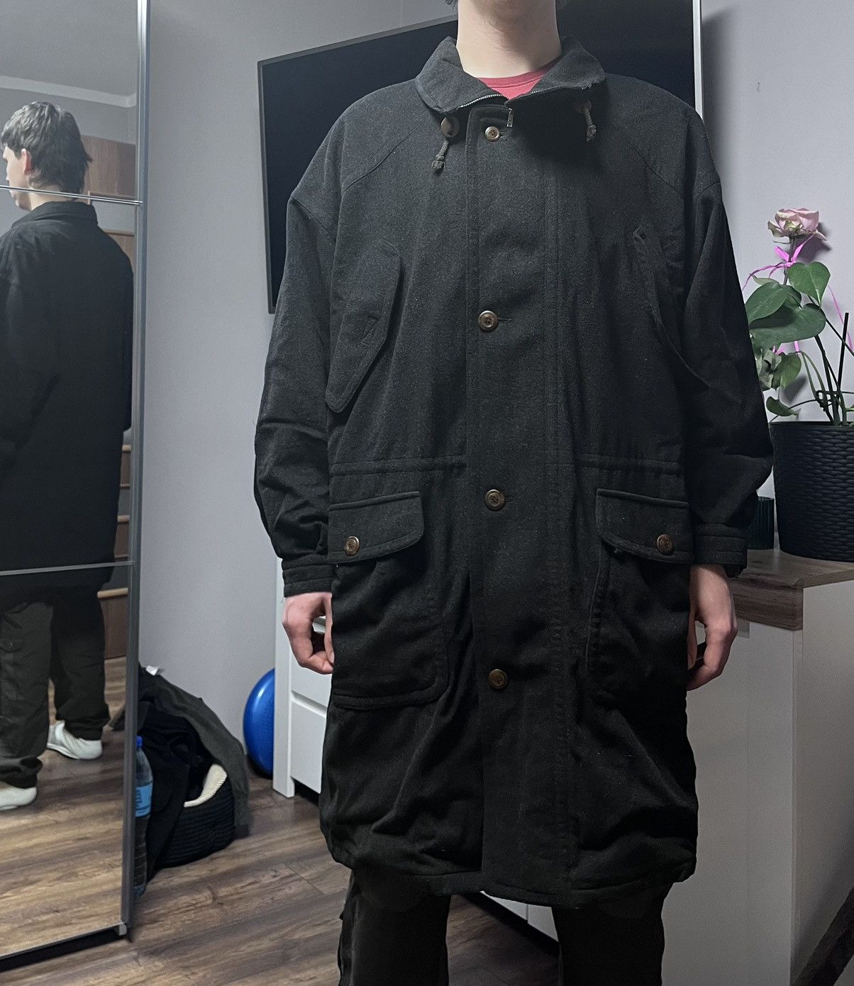 Bugatti Bugatti Gore-Tex Long Wool Coat Size US XL / EU 56 / 4 - 4 Thumbnail