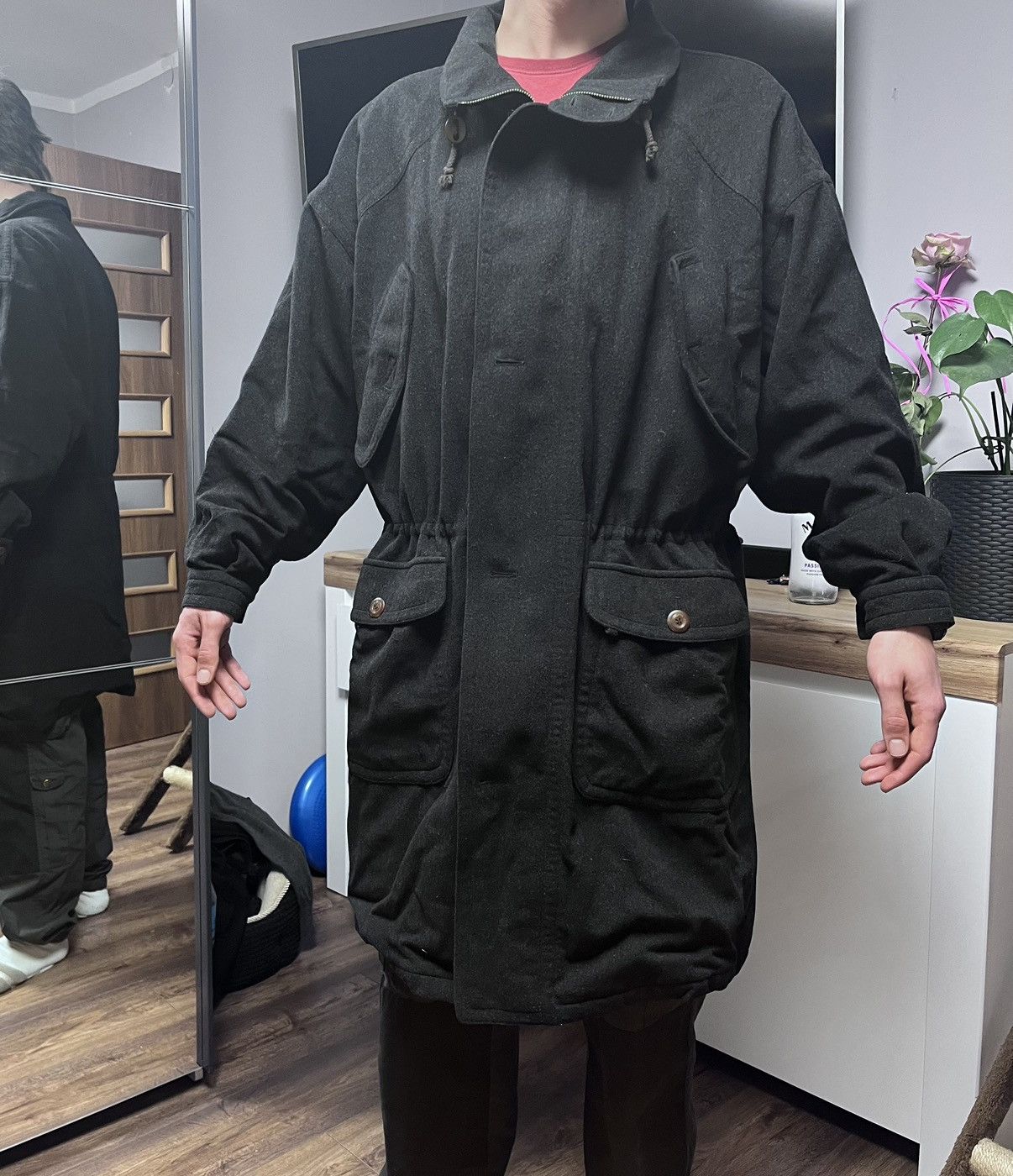 Bugatti Bugatti Gore-Tex Long Wool Coat Size US XL / EU 56 / 4 - 5 Thumbnail