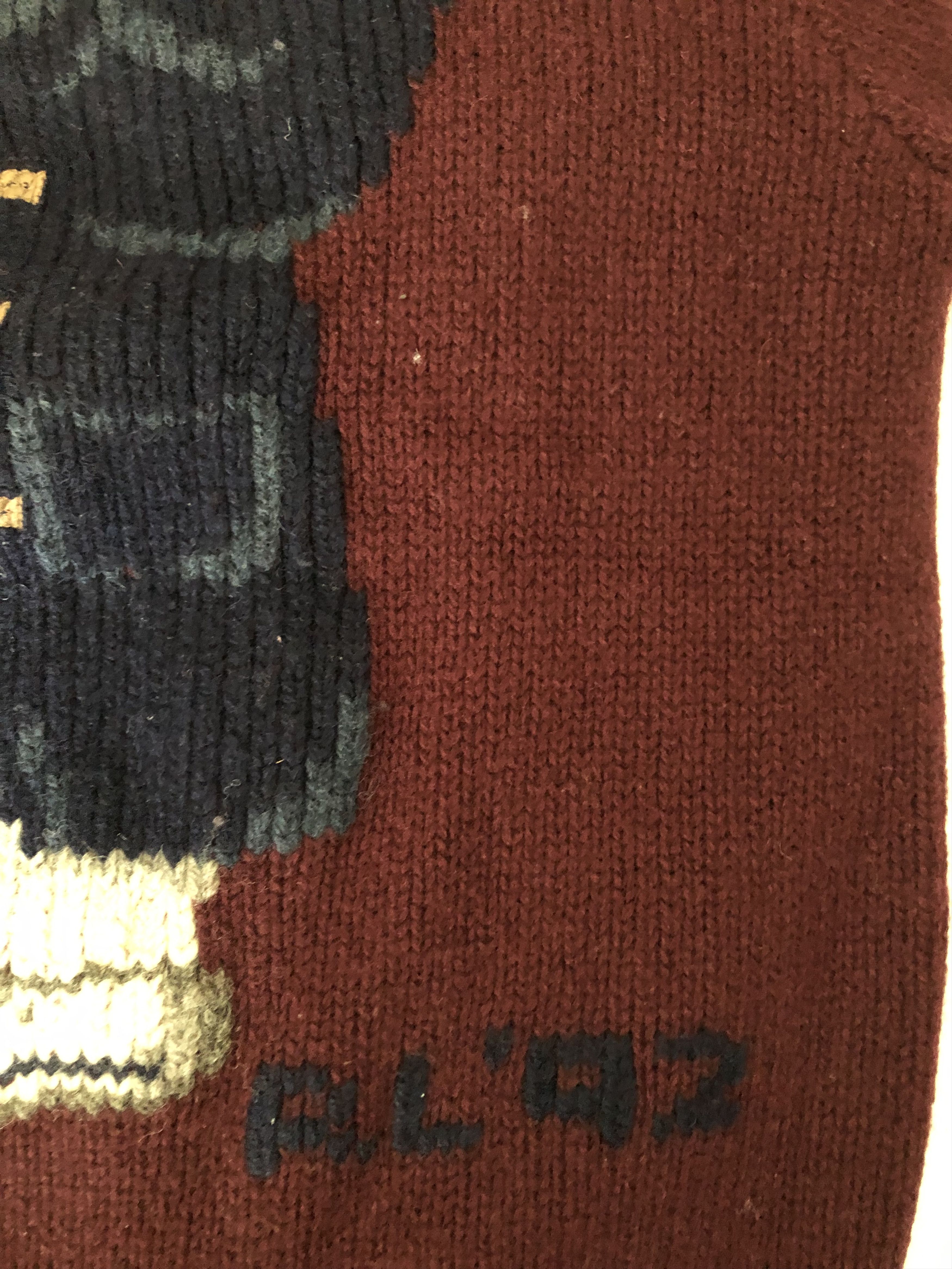 Polo Ralph Lauren Vintage Polo Ralph Lauren Grandpa Bear Sweater Large Size US L / EU 52-54 / 3 - 2 Thumbnail