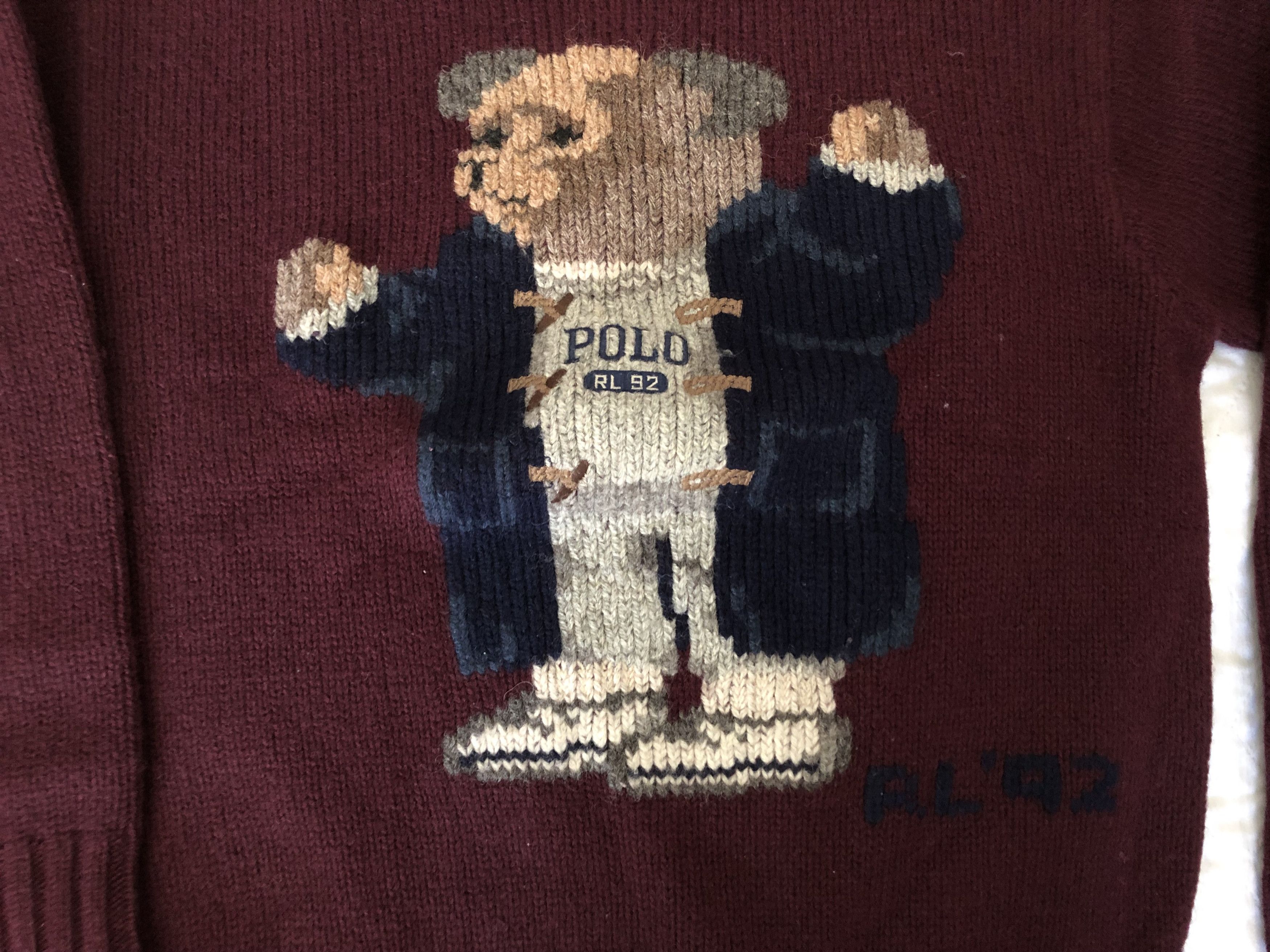 Polo Ralph Lauren Vintage Polo Ralph Lauren Grandpa Bear Sweater Large Size US L / EU 52-54 / 3 - 7 Thumbnail