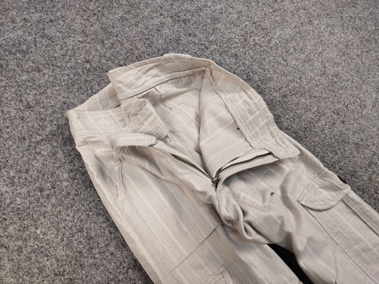Japanese Brand Vintage 90's Japanese Bondage Zip Bootcut Gray Cargo Pants Size 27" / US 4 / IT 40 - 11 Thumbnail