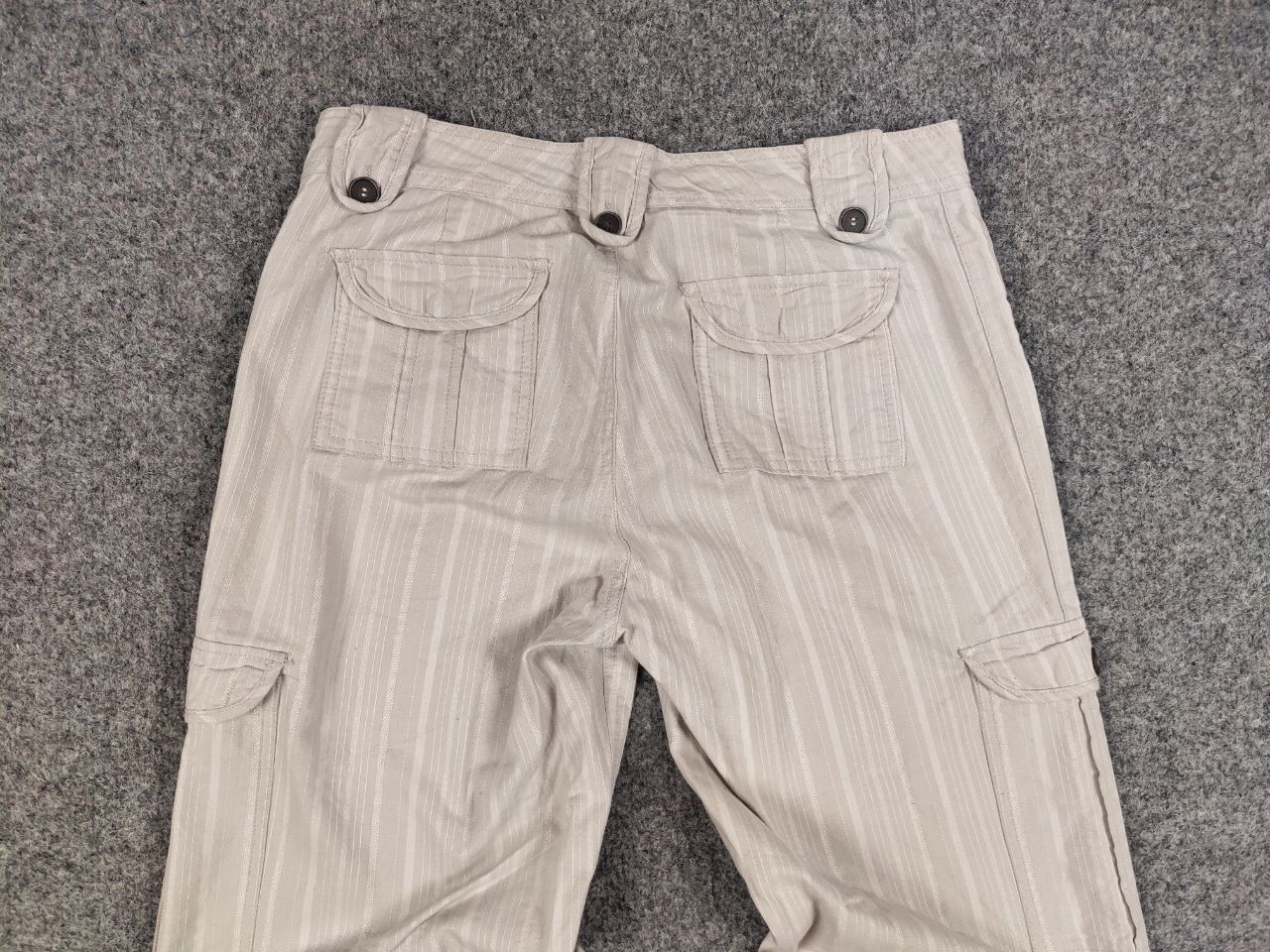 Japanese Brand Vintage 90's Japanese Bondage Zip Bootcut Gray Cargo Pants Size 27" / US 4 / IT 40 - 14 Thumbnail