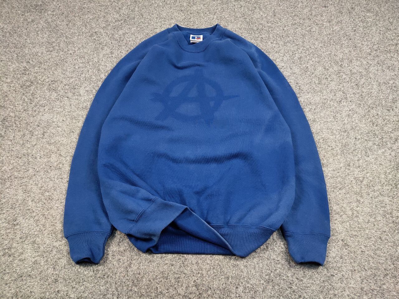 Russell Athletic Vintage 90s Russell Sun Faded "Anarchy" Crewneck Sweatshirt Size US XL / EU 56 / 4 - 2 Thumbnail