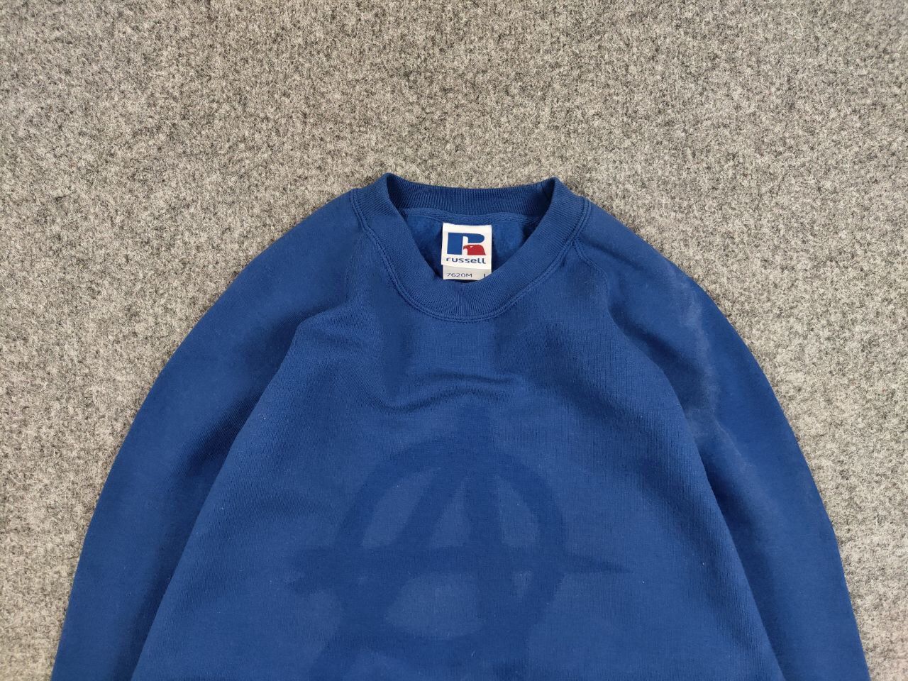 Russell Athletic Vintage 90s Russell Sun Faded "Anarchy" Crewneck Sweatshirt Size US XL / EU 56 / 4 - 8 Thumbnail