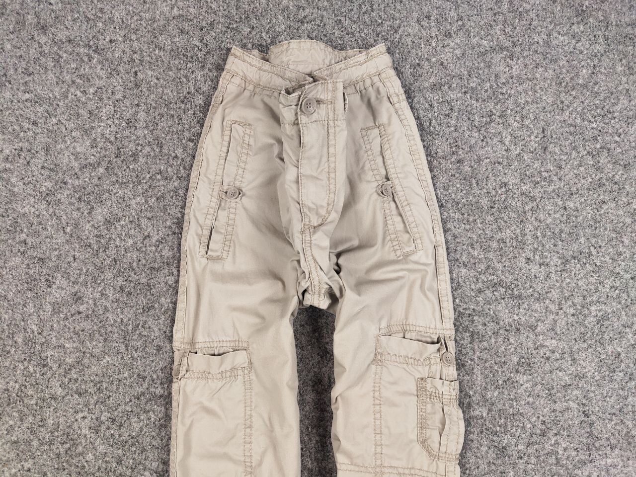 Japanese Brand Vintage 90's Cargo Bondage Beige Pants in Japanese style Size US 31 - 7 Thumbnail