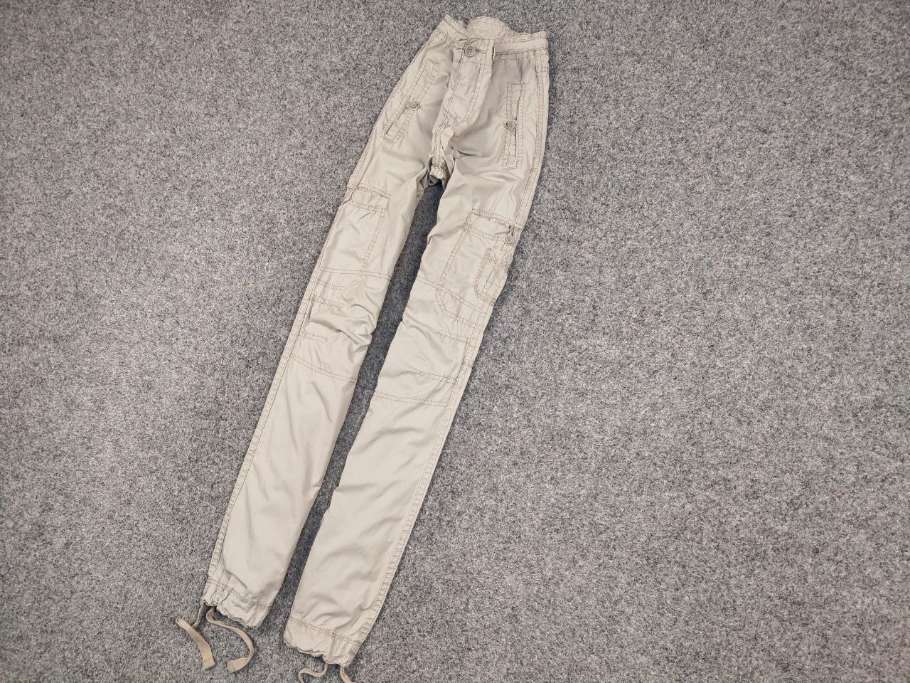 Japanese Brand Vintage 90's Cargo Bondage Beige Pants in Japanese style Size US 31 - 3 Thumbnail