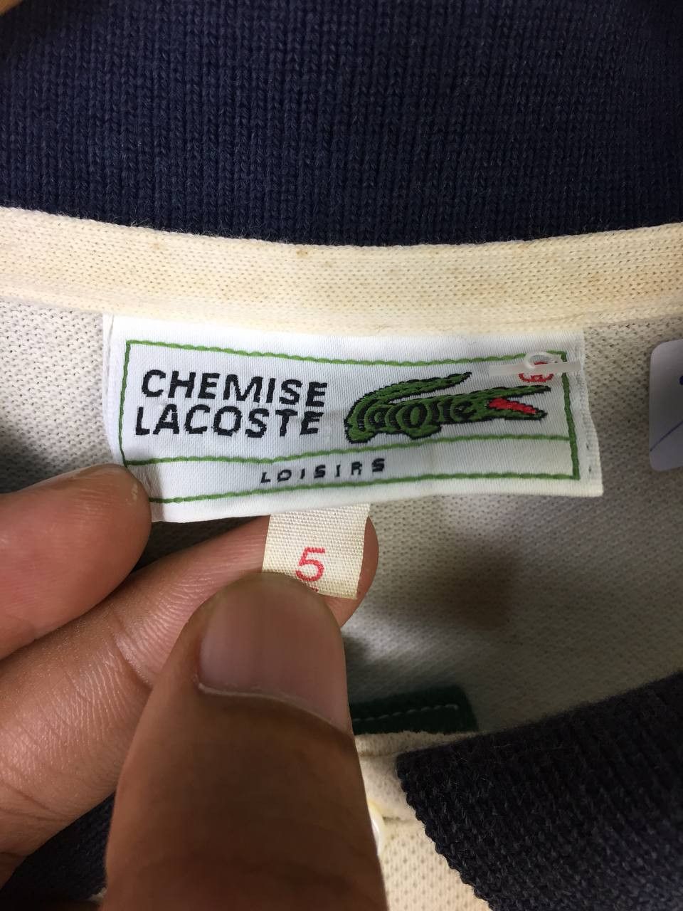 Lacoste Vtg Chemise Lacoste Ringer Polo Tee Size US XL / EU 56 / 4 - 10 Thumbnail