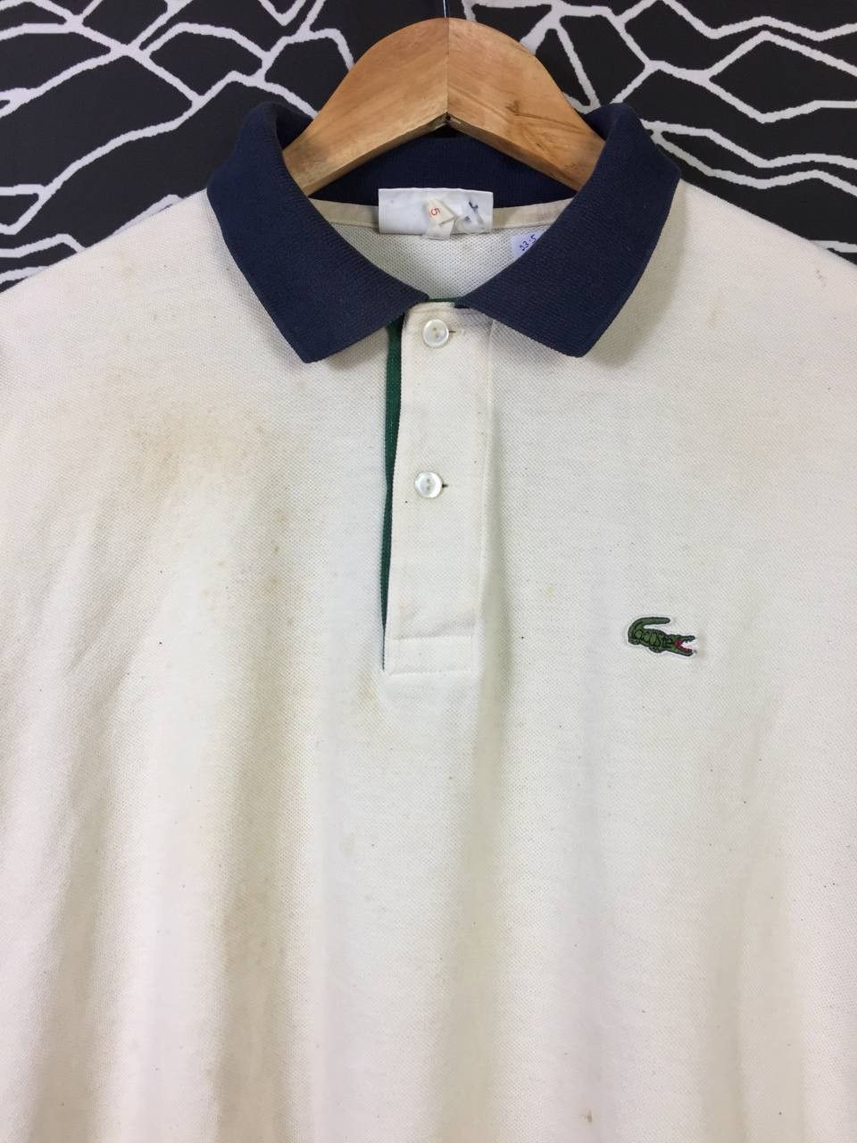 Lacoste Vtg Chemise Lacoste Ringer Polo Tee Size US XL / EU 56 / 4 - 3 Thumbnail