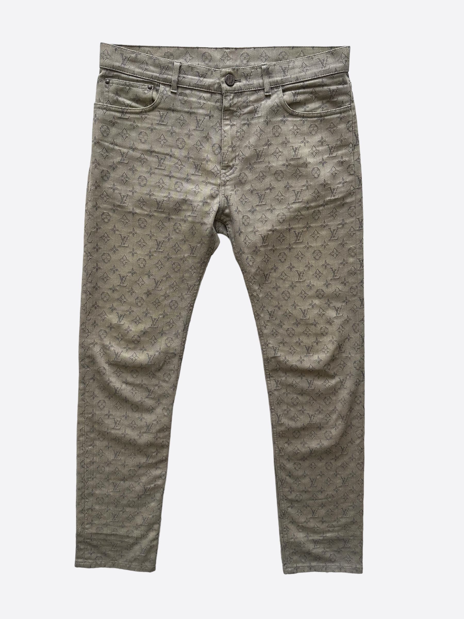 Louis Vuitton Monogram Slim Jeans Grey
