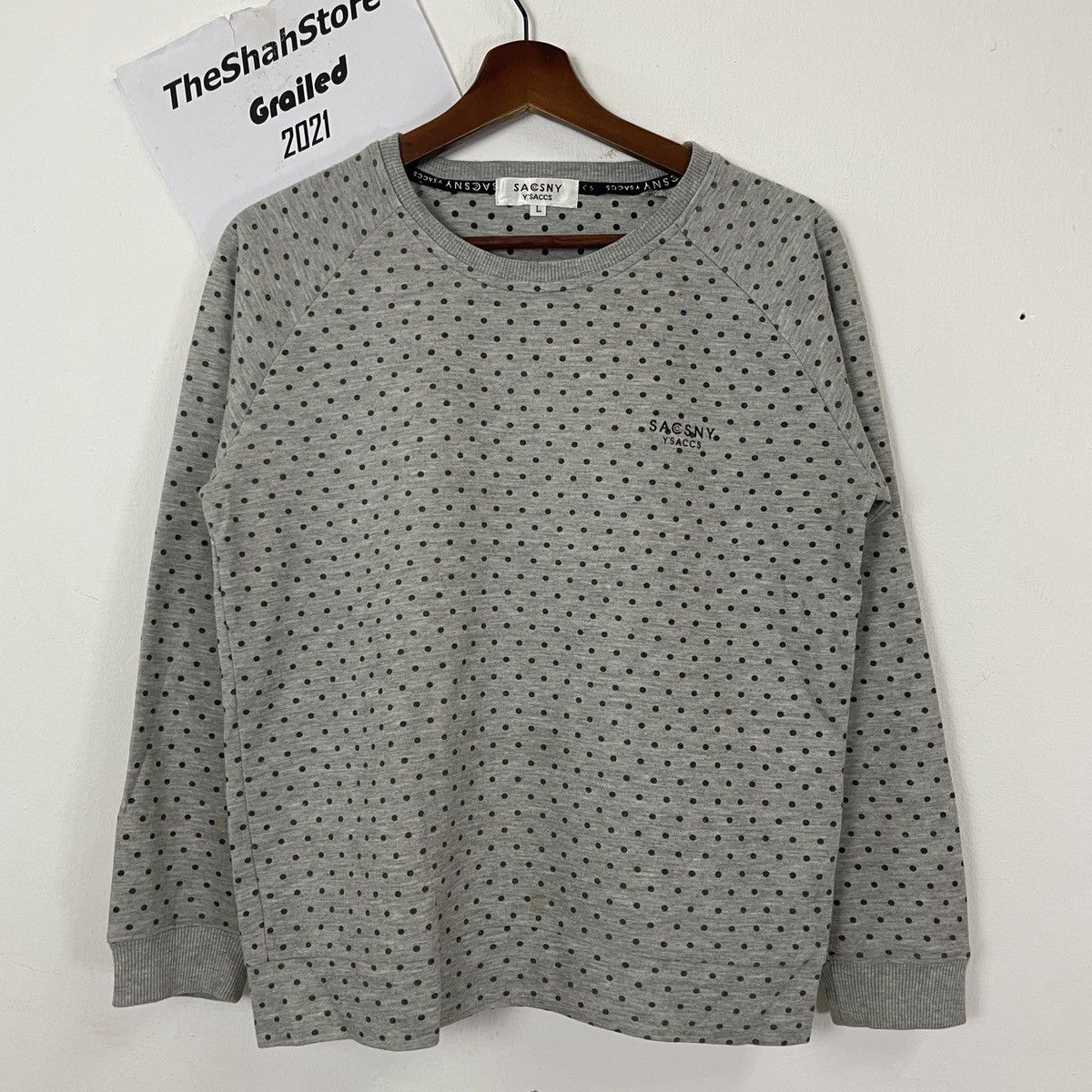 Yohji Yamamoto Vintage Sacsny Y’saccs Yohji Yamamoto Small Logo Sweatshirt Size US S / EU 44-46 / 1 - 11 Thumbnail