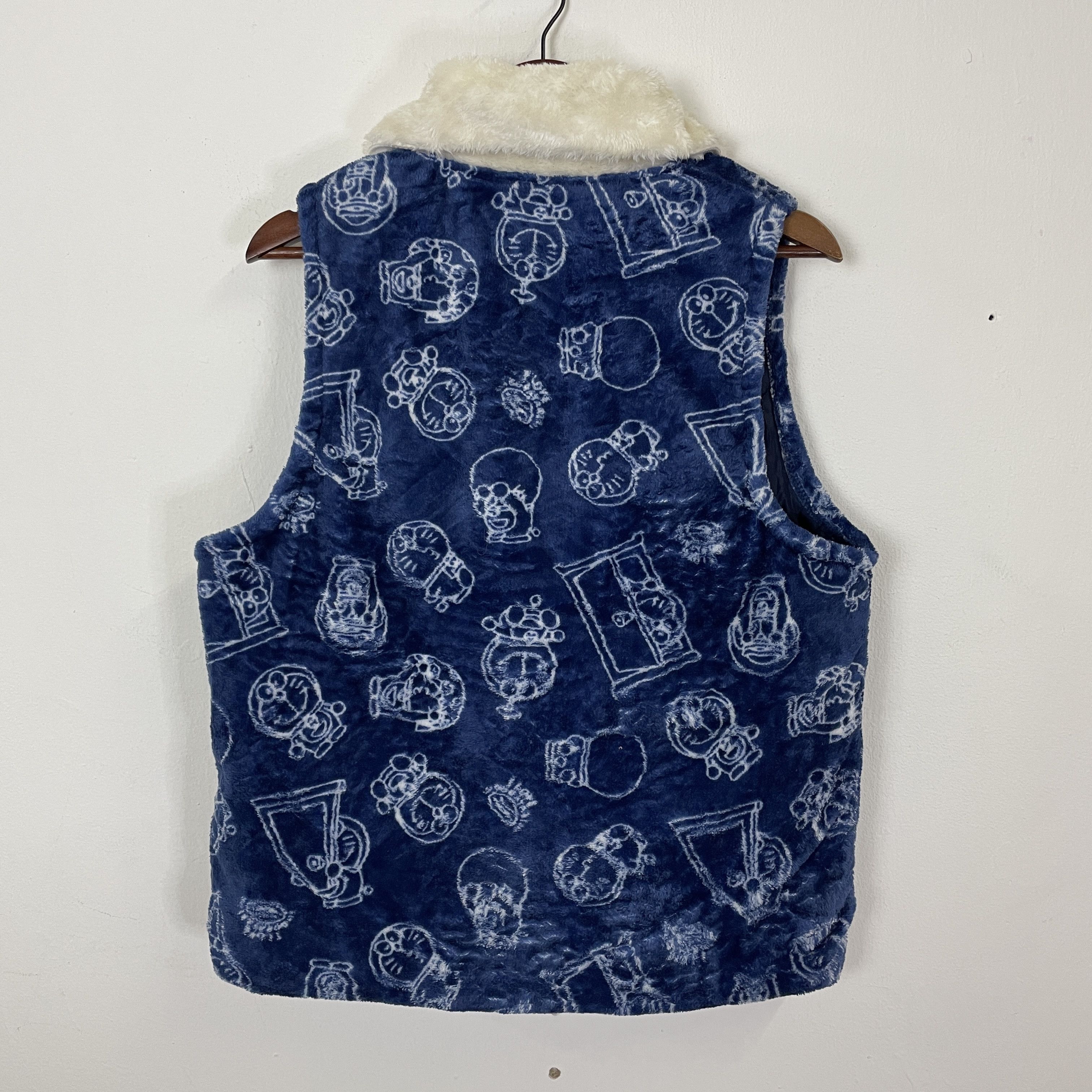 Anime Vintage Doraemon Spell out Logo Vest Size US M / EU 48-50 / 2 - 8 Thumbnail