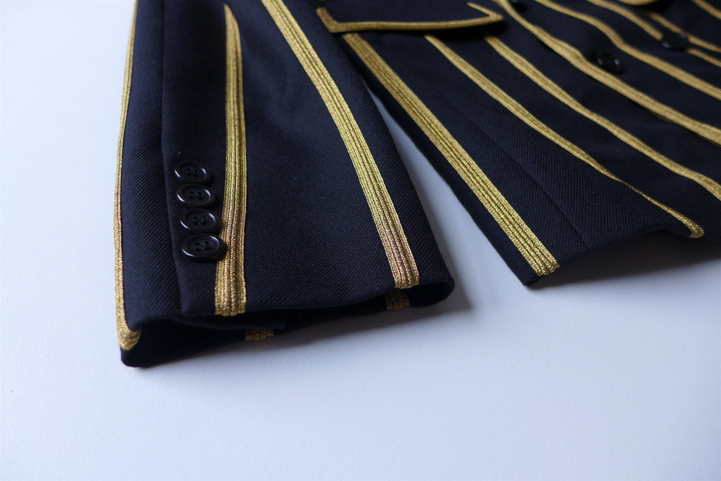 Saint Laurent Paris Saint Laurent SS19 Metallic Stripe Braided Jacket Size US S / EU 44-46 / 1 - 9 Thumbnail