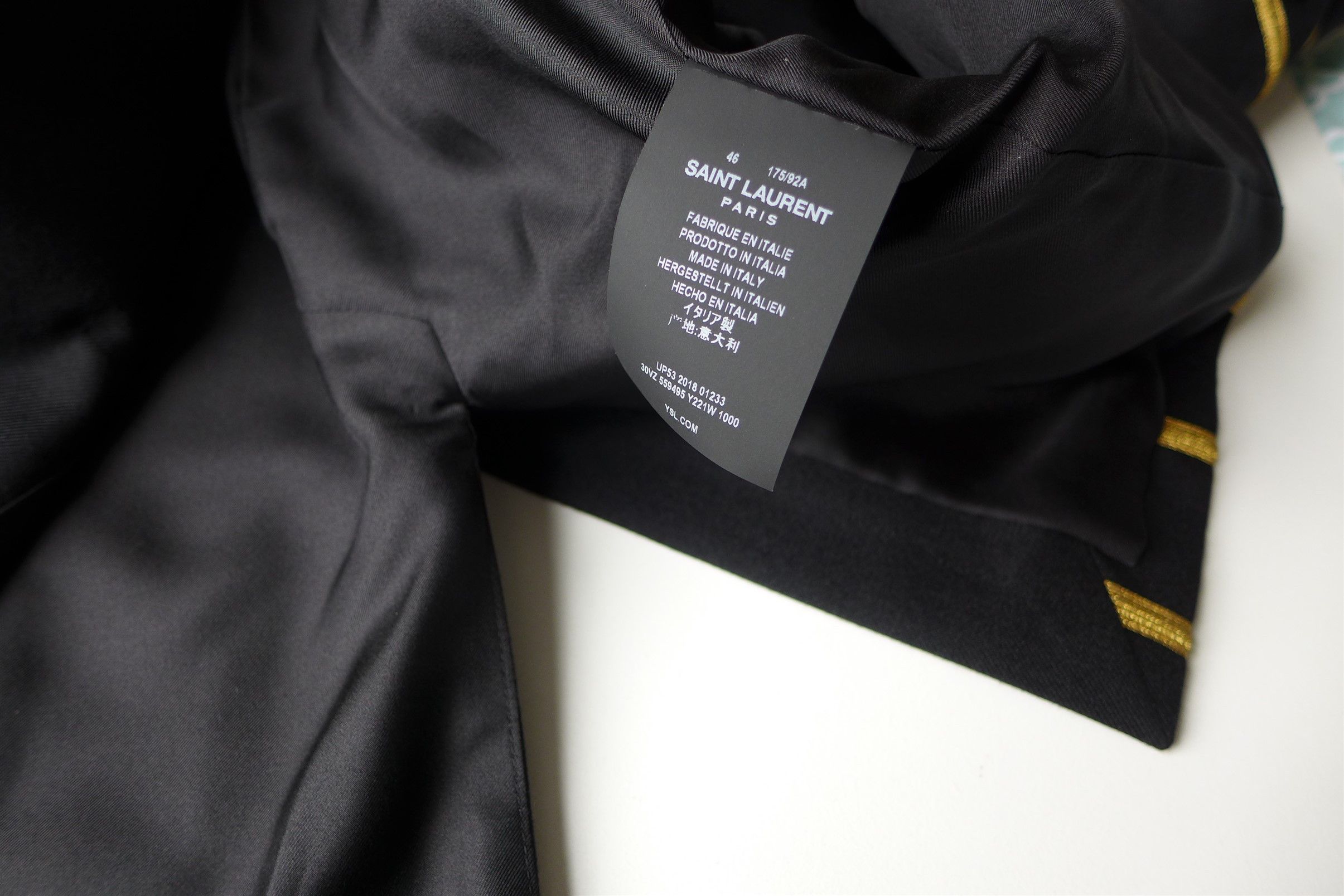 Saint Laurent Paris Saint Laurent SS19 Metallic Stripe Braided Jacket Size US S / EU 44-46 / 1 - 13 Thumbnail