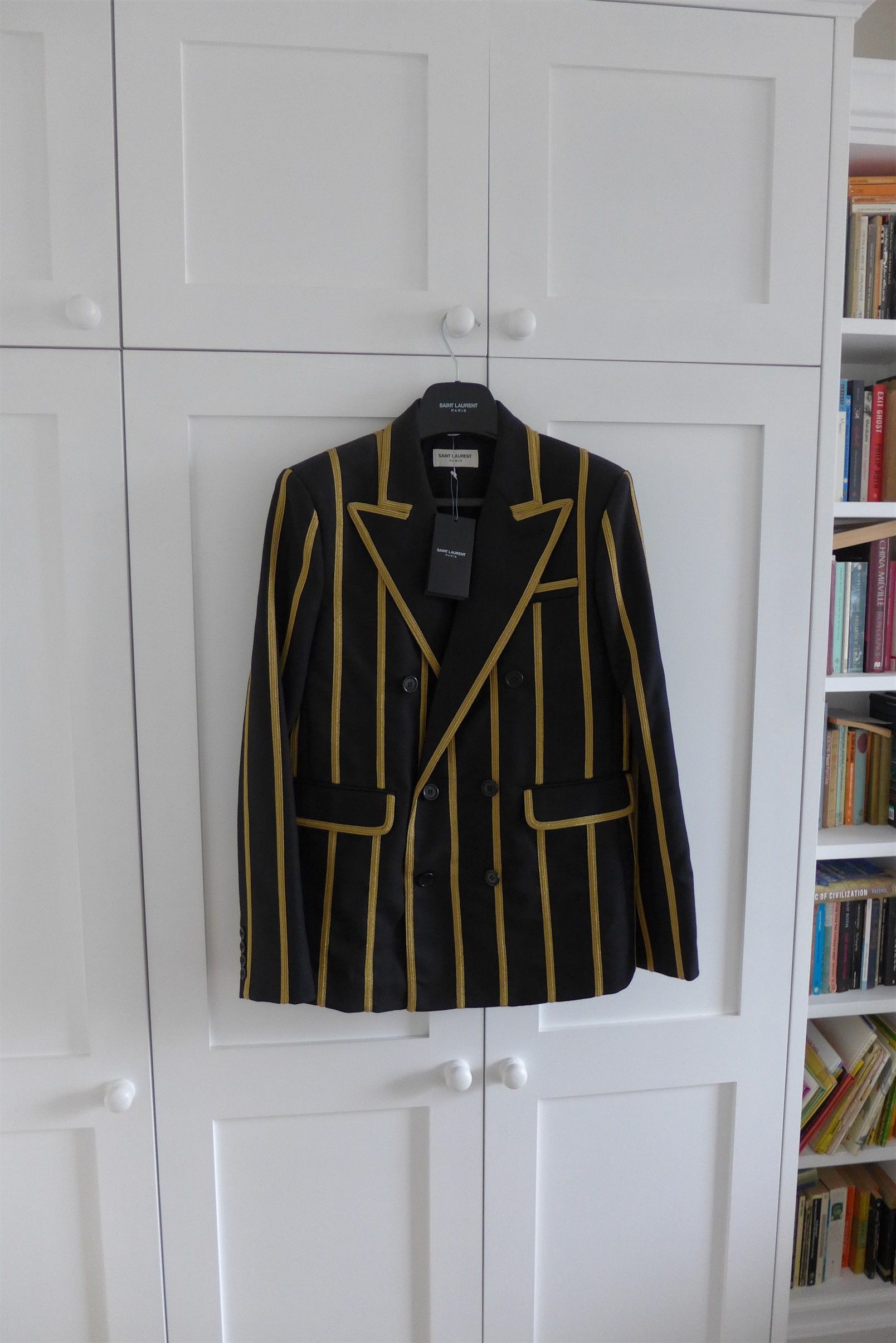 Saint Laurent Paris Saint Laurent SS19 Metallic Stripe Braided Jacket Size US S / EU 44-46 / 1 - 4 Thumbnail