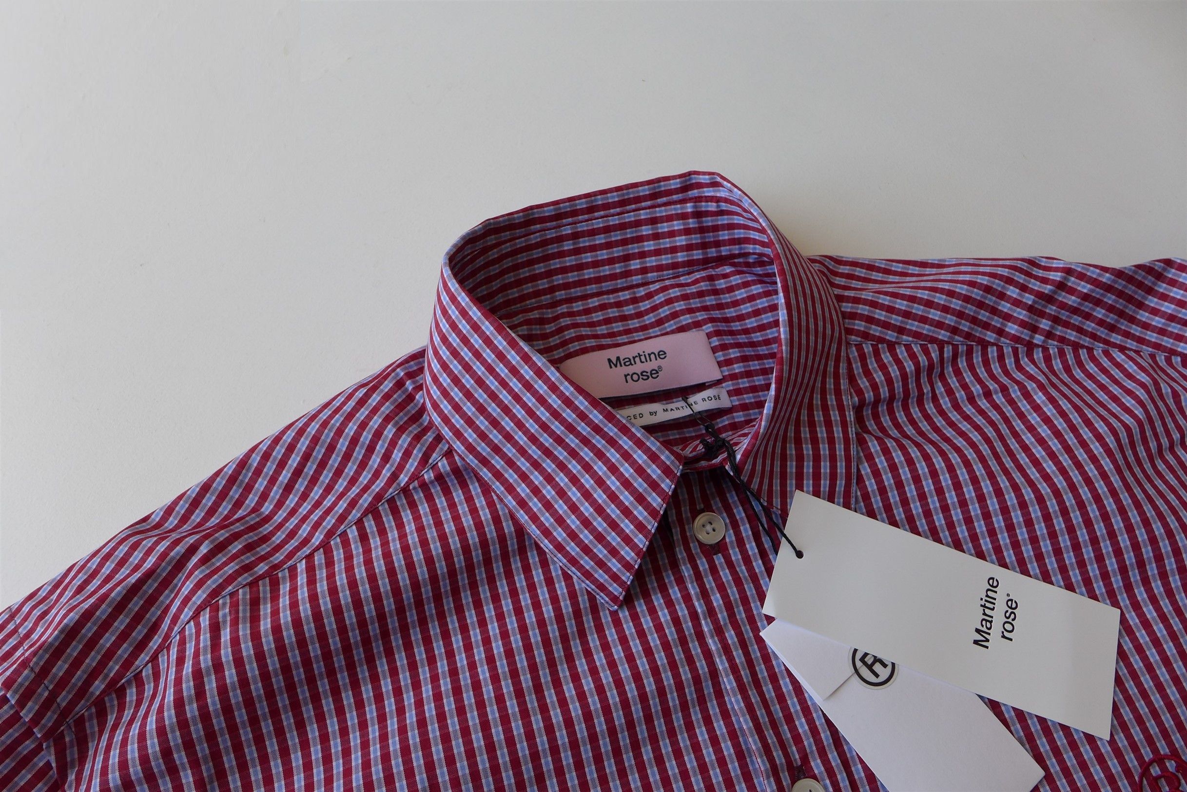 Martine Rose Martine Rose Chaplin Shirt - Red Check Size US S / EU 44-46 / 1 - 5 Thumbnail