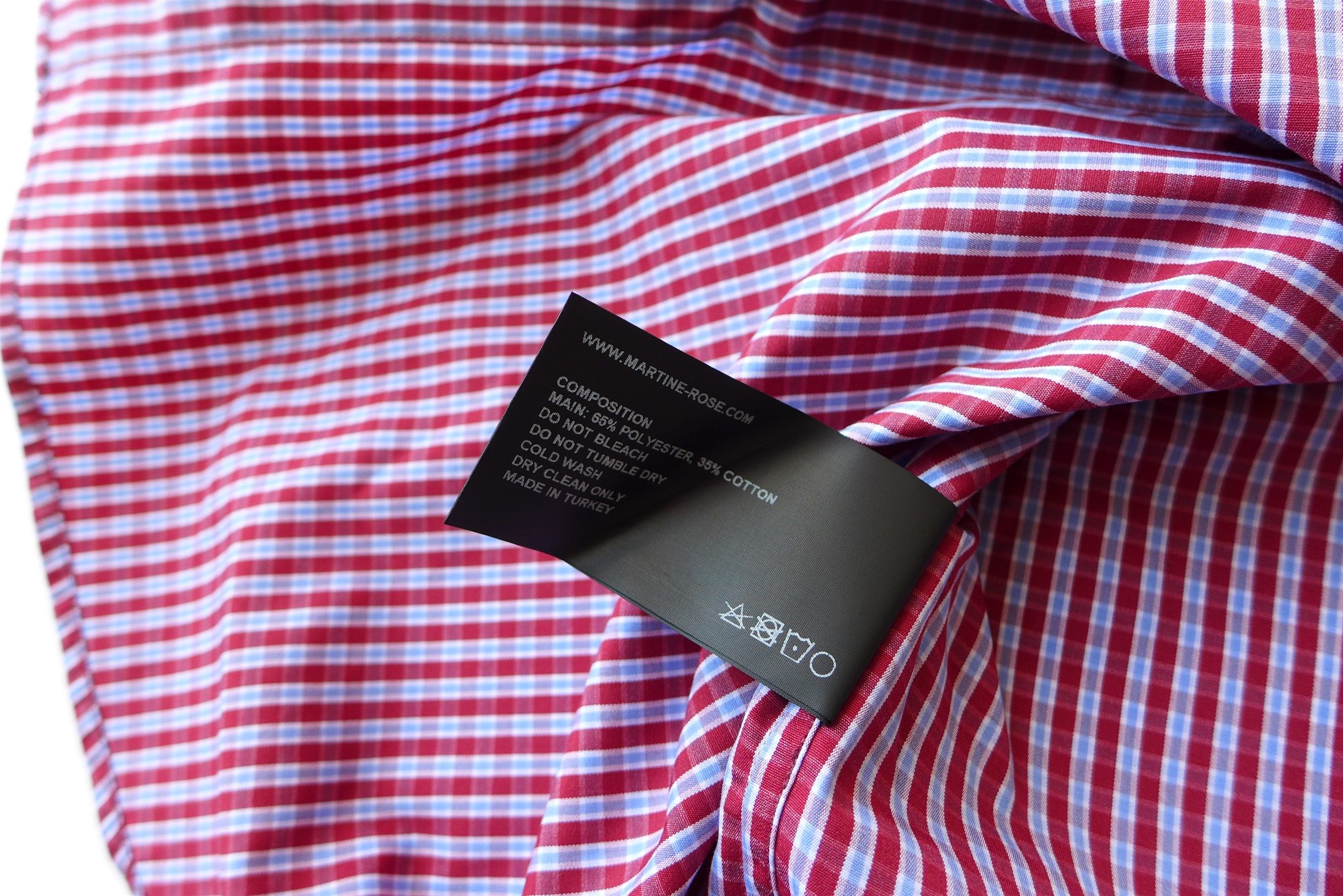 Martine Rose Martine Rose Chaplin Shirt - Red Check Size US S / EU 44-46 / 1 - 12 Thumbnail
