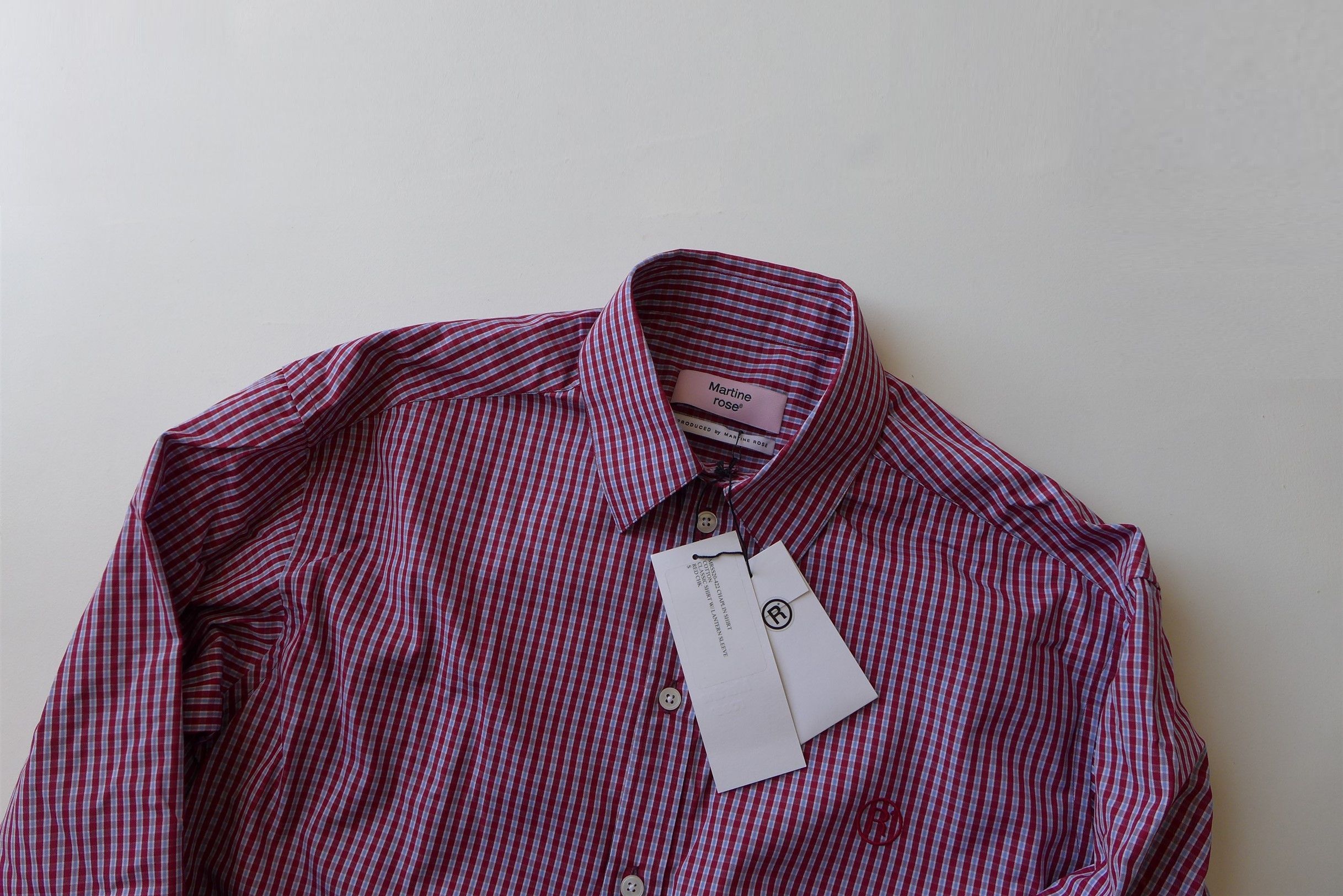 Martine Rose Martine Rose Chaplin Shirt - Red Check Size US S / EU 44-46 / 1 - 4 Thumbnail