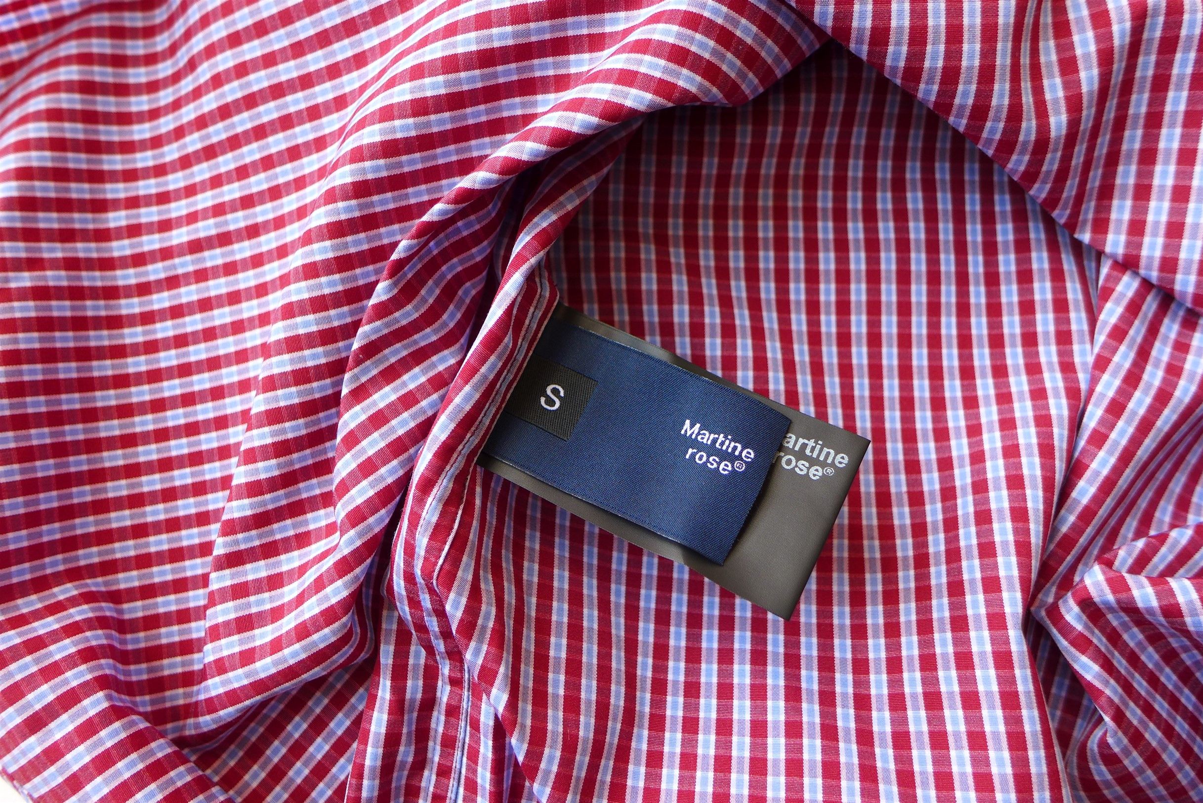 Martine Rose Martine Rose Chaplin Shirt - Red Check Size US S / EU 44-46 / 1 - 11 Thumbnail